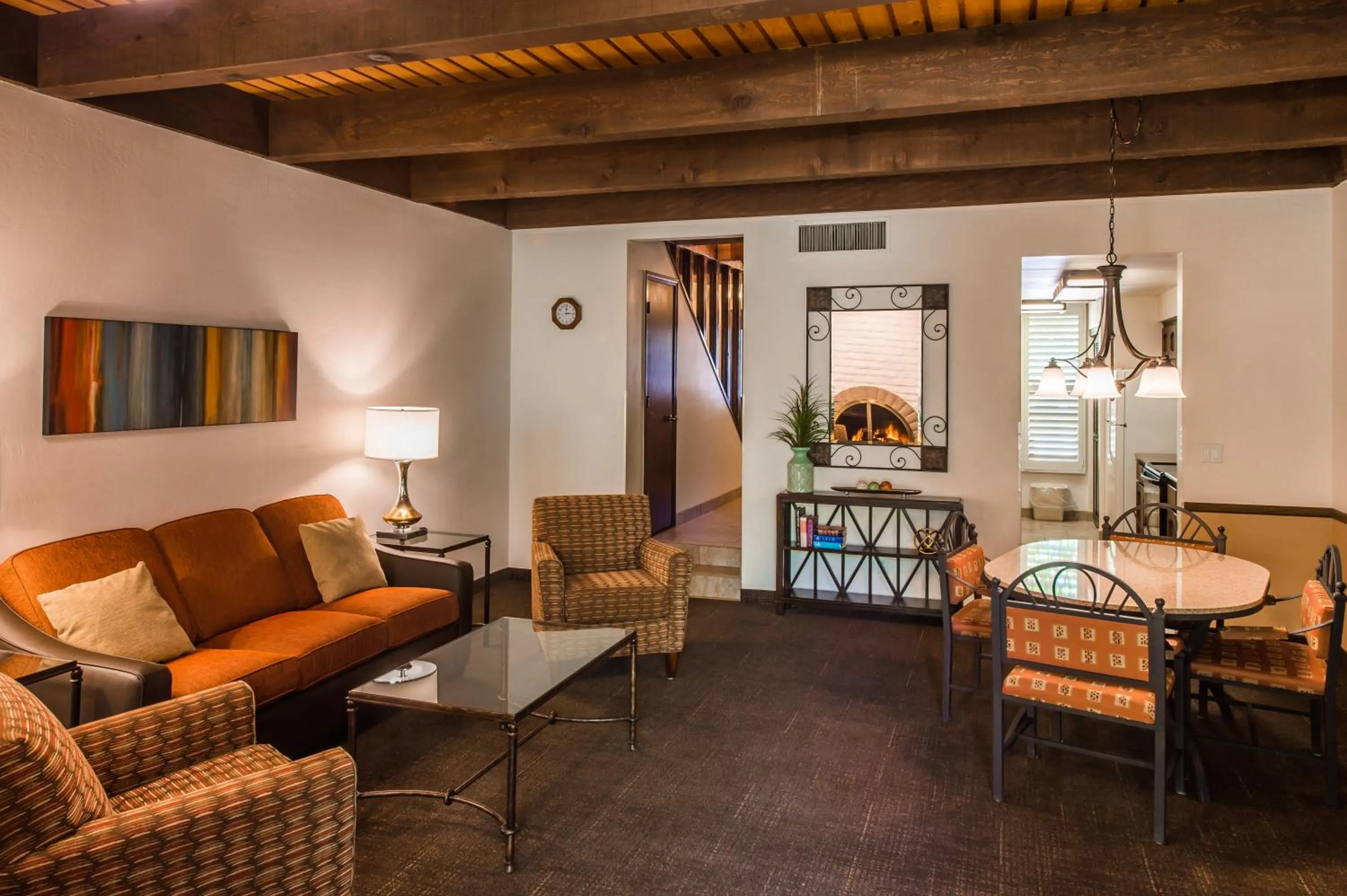 Living room in Arroyo Roble Resort at Oak Creek