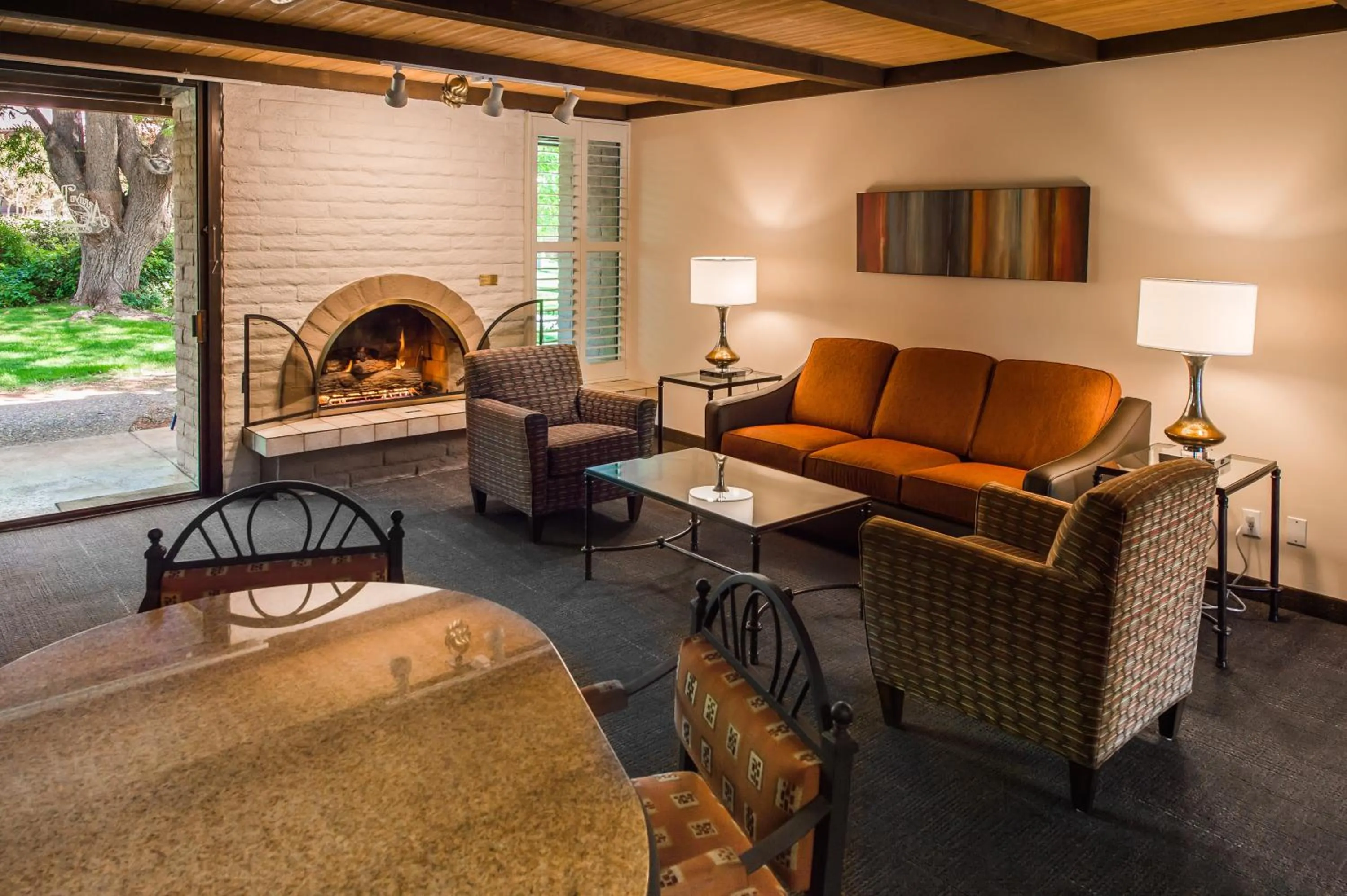 Living room in Arroyo Roble Resort at Oak Creek