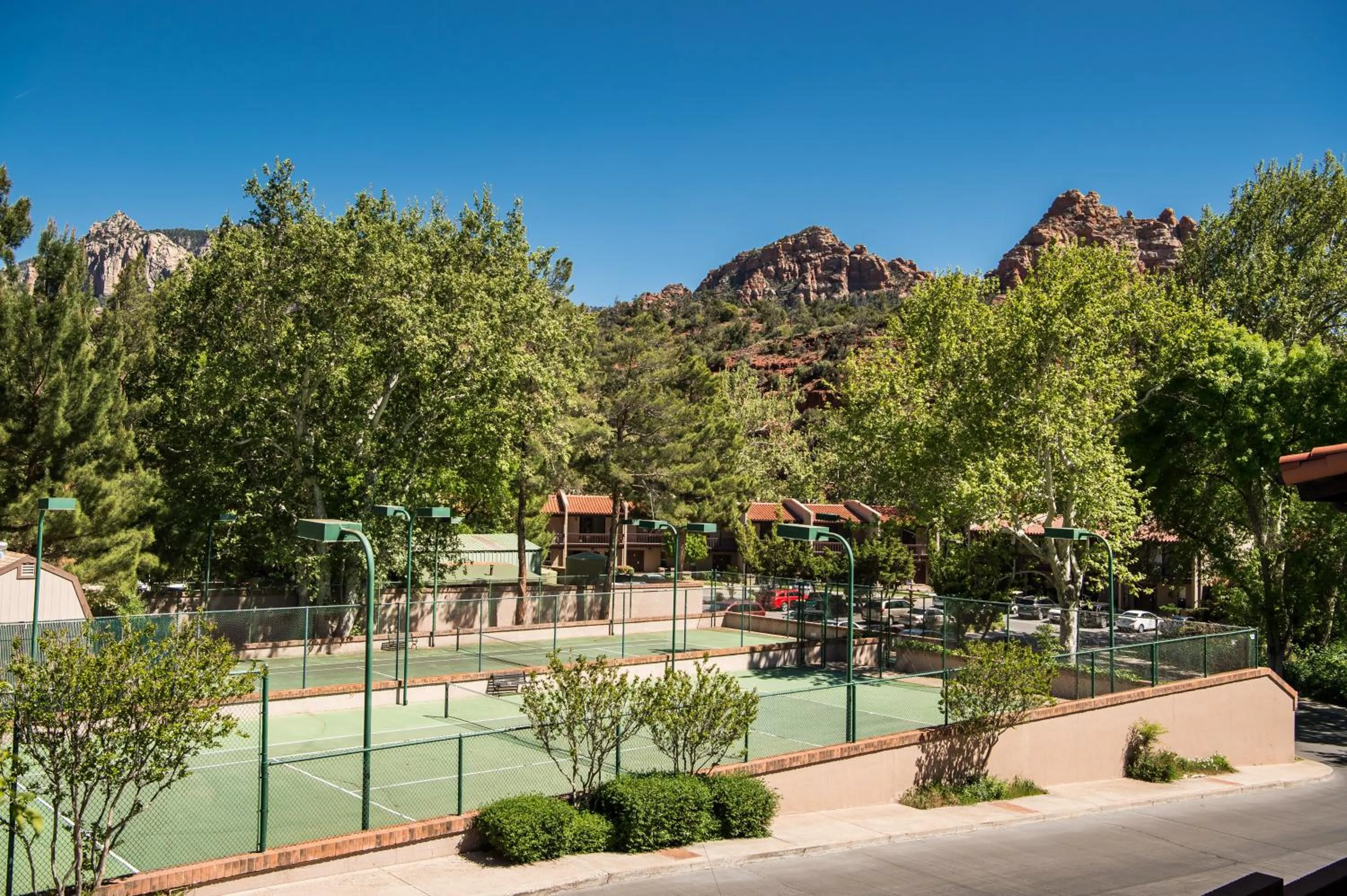 Tennis court in Arroyo Roble Resort at Oak Creek