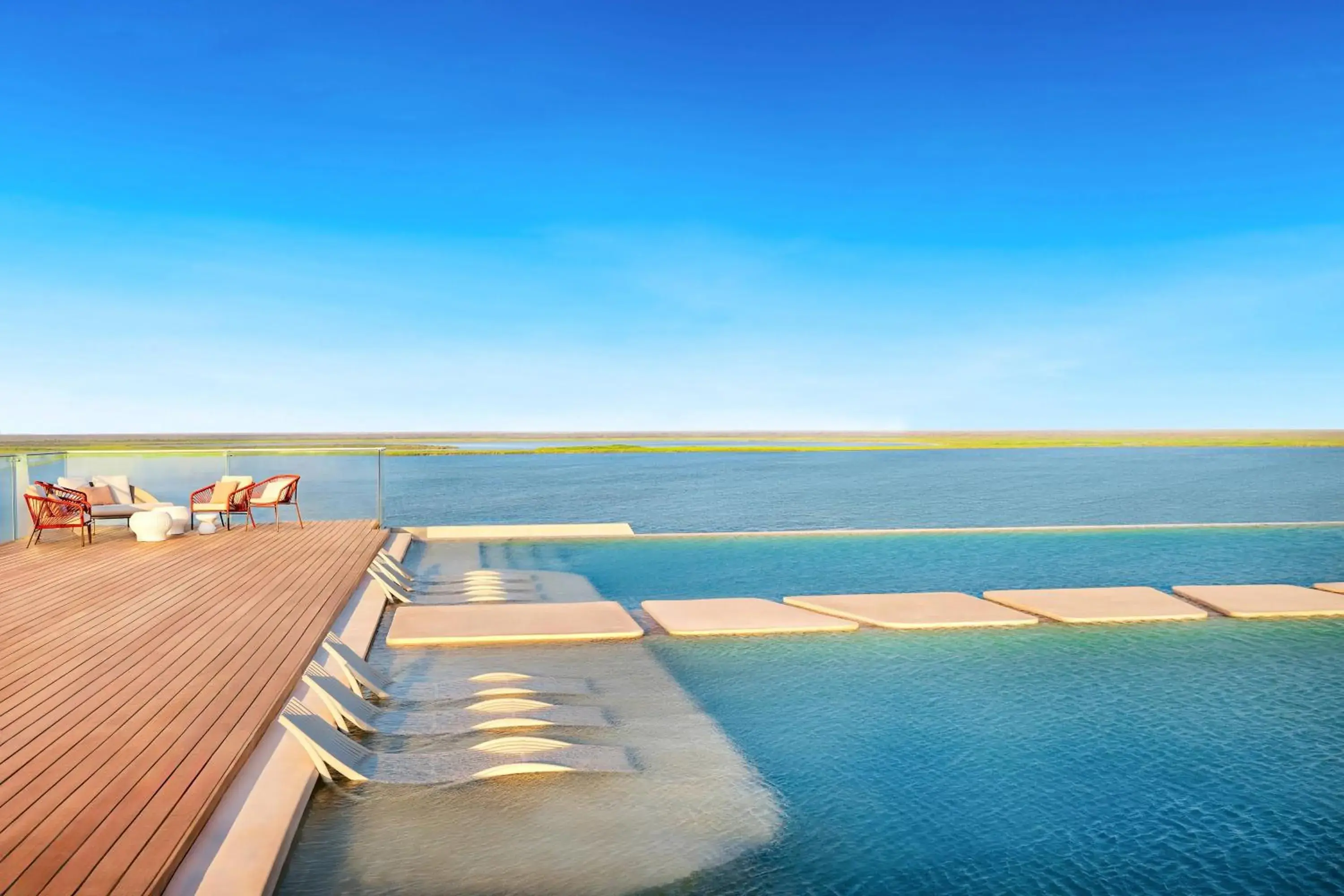 Swimming pool in Hyatt Vivid Grand Island Cancun-All Inclusive Adults Only Swimming pool in Hyatt Vivid Grand Island Cancun-All Inclusive Adults Only