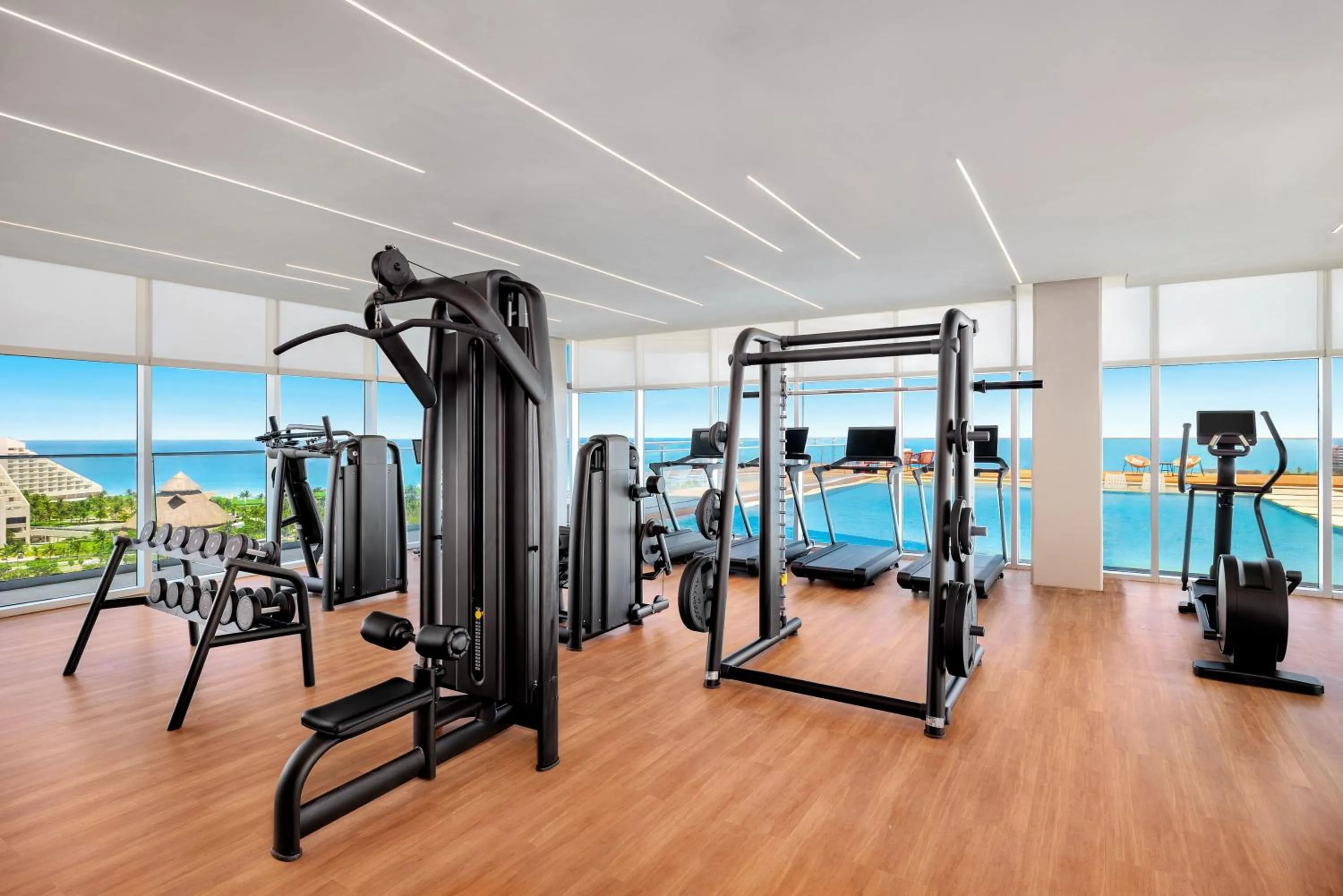 Fitness centre/facilities in Hyatt Vivid Grand Island Cancun-All Inclusive Adults Only