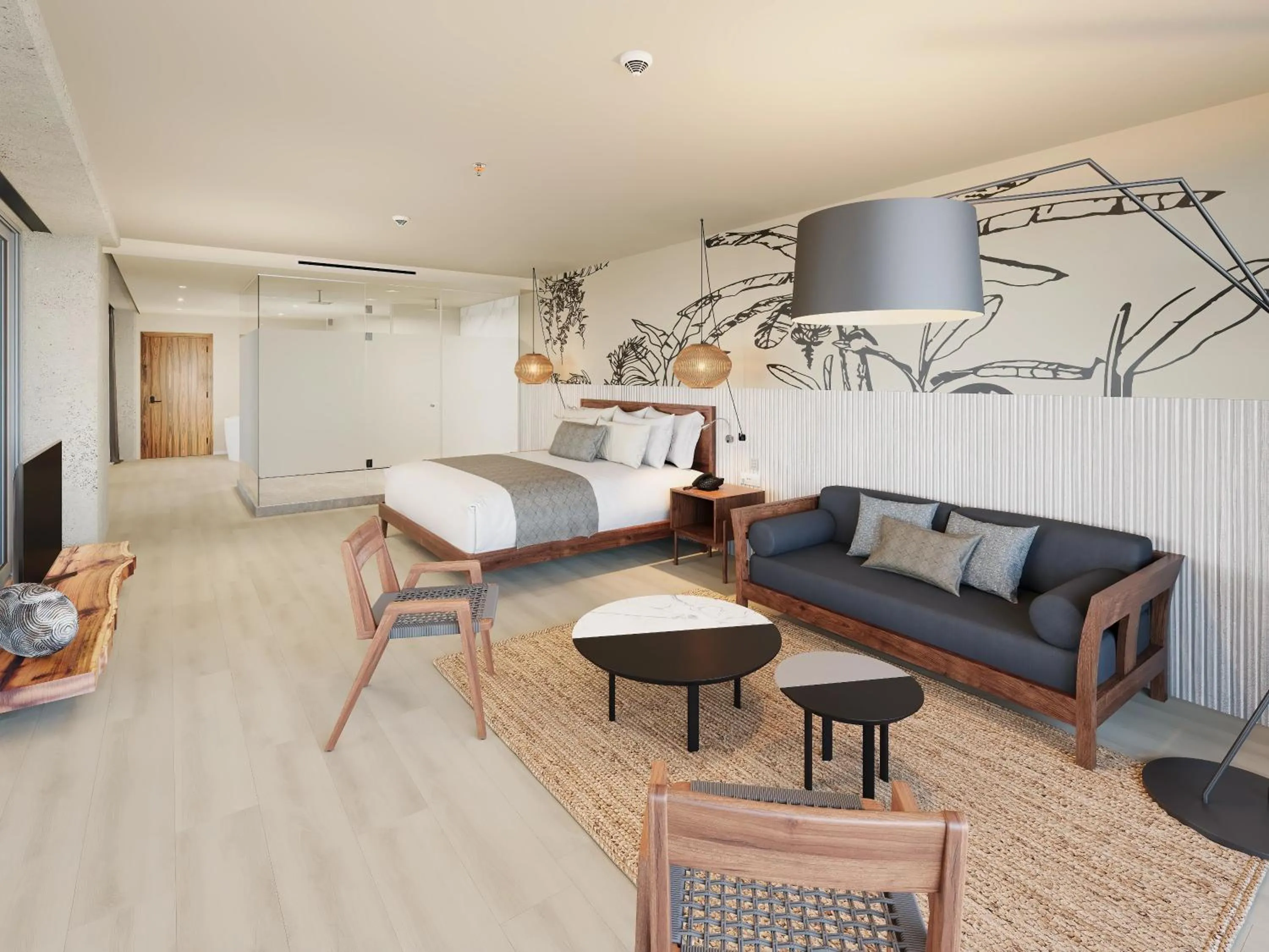 Bed in Hyatt Vivid Grand Island Cancun-All Inclusive Adults Only