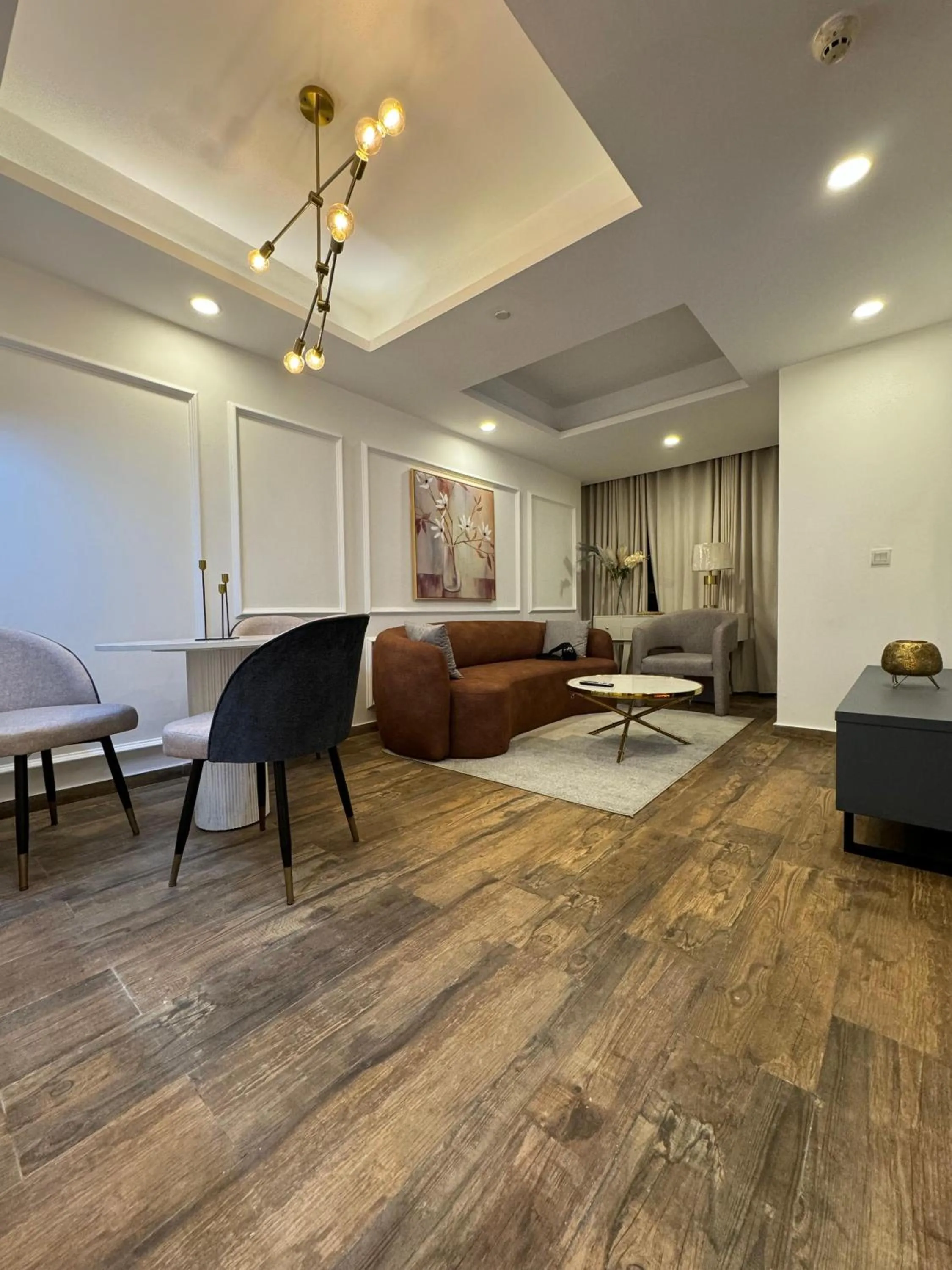 Living room in The Centaurus Apartments