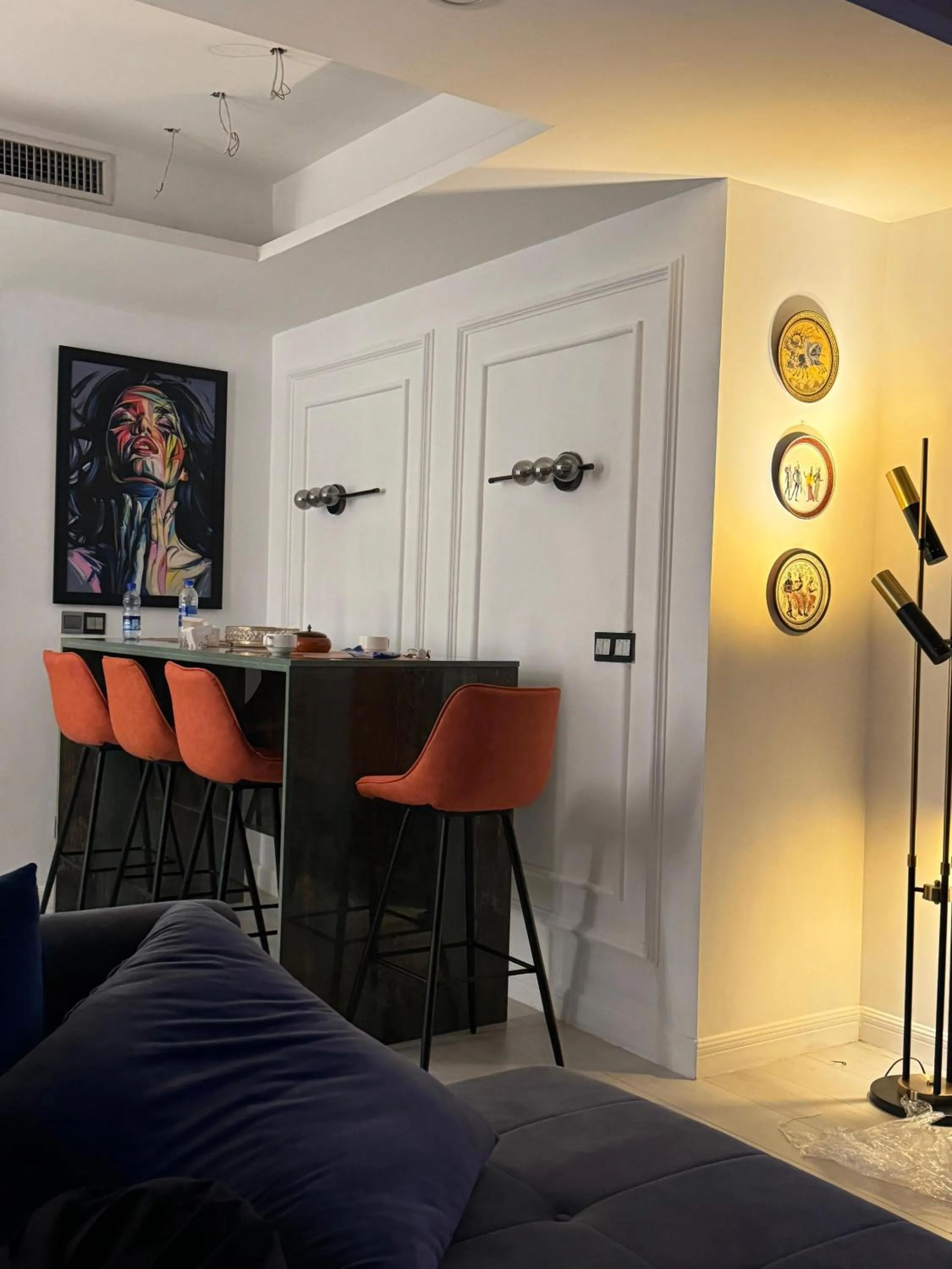 Living room in The Centaurus Apartments