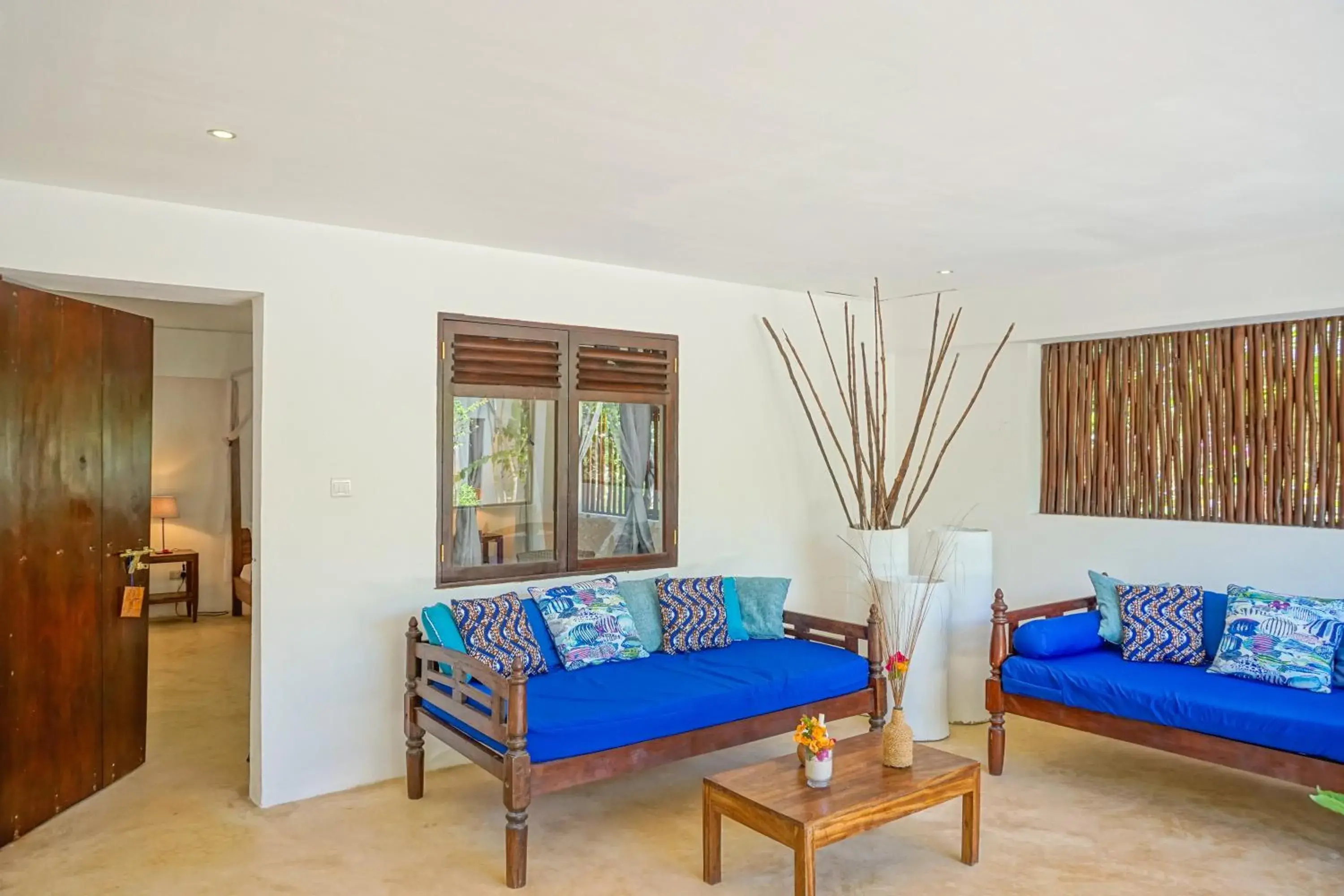 Patio, Bed in Indigo Beach Zanzibar Patio, Bed in Indigo Beach Zanzibar
