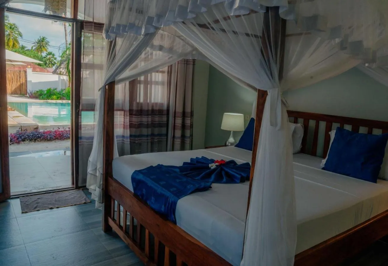 Bed in Indigo Beach Zanzibar