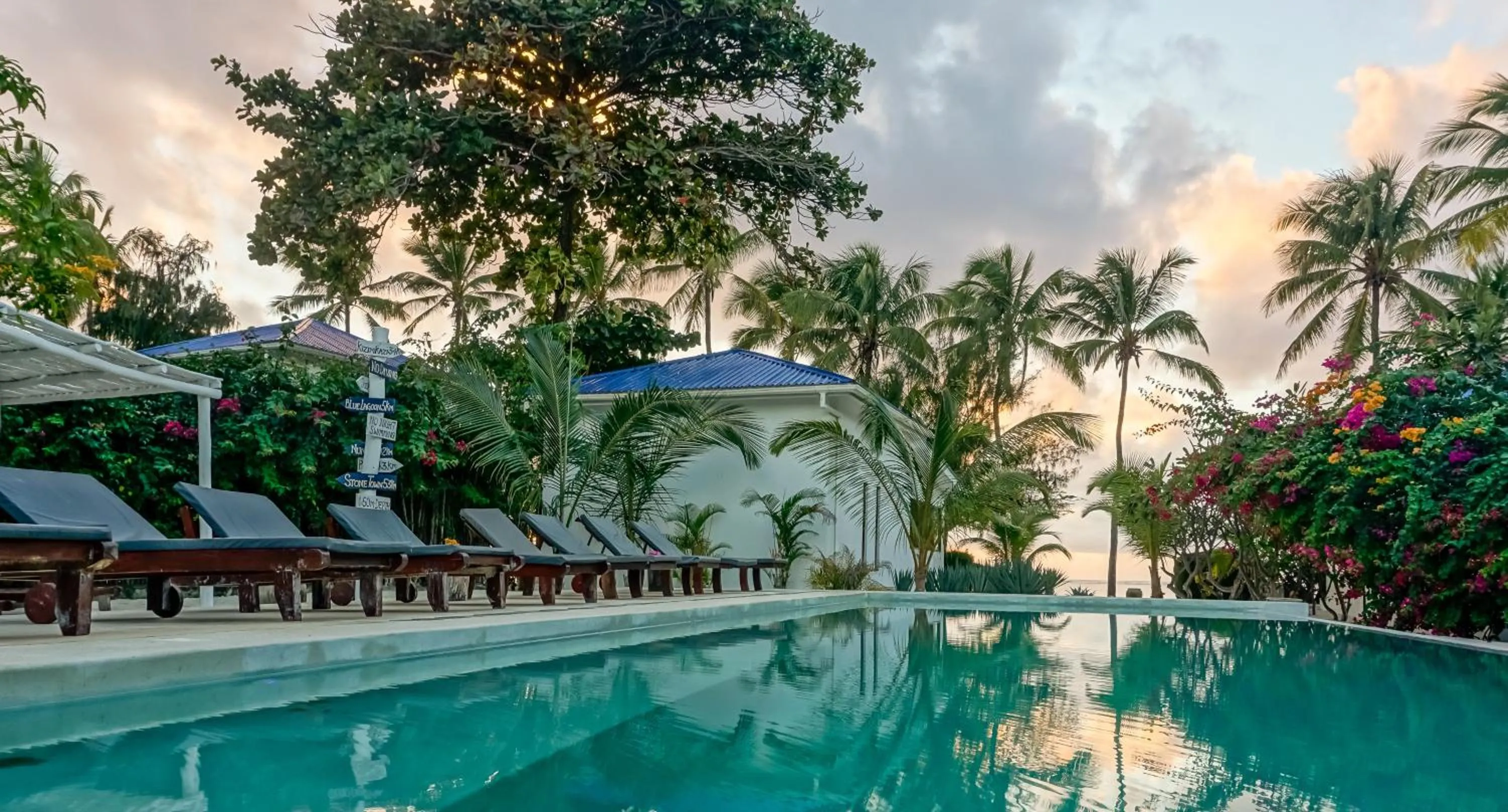 Swimming pool in Indigo Beach Zanzibar