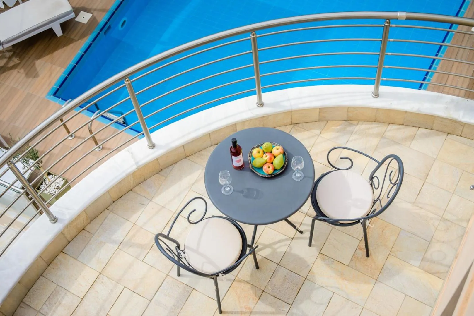 Pool view in Aktaia Boutique Hotel