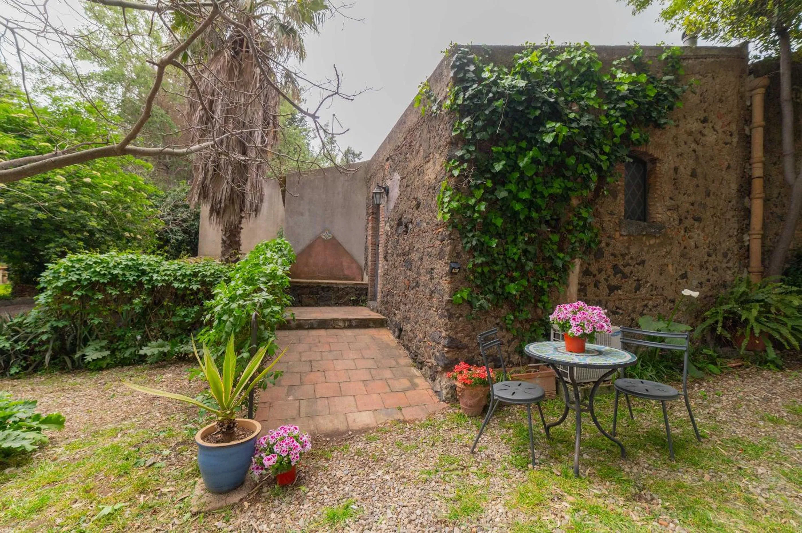 Patio in Etna Botanic Garden
