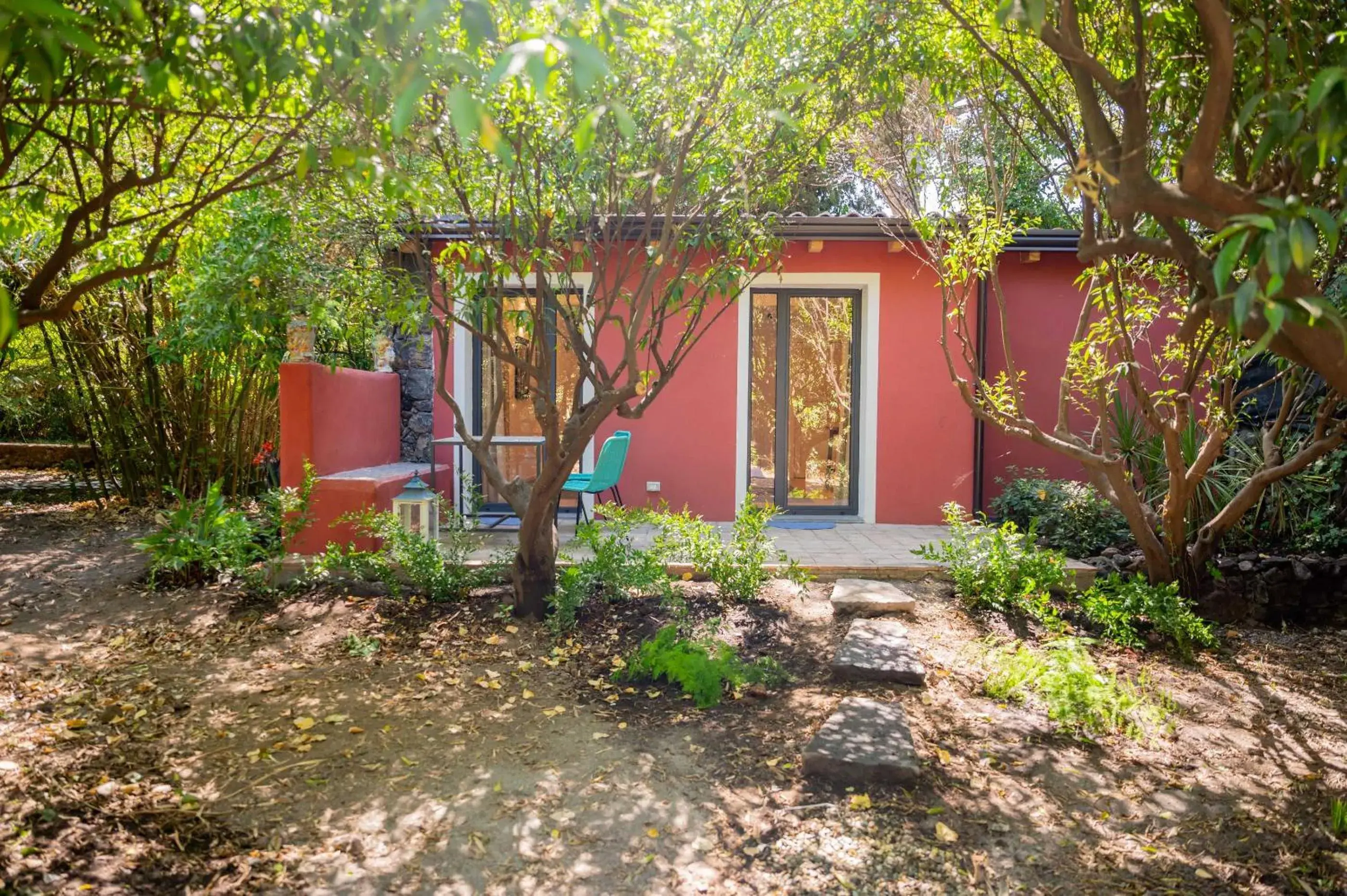 Facade/entrance in Etna Botanic Garden Facade/entrance in Etna Botanic Garden