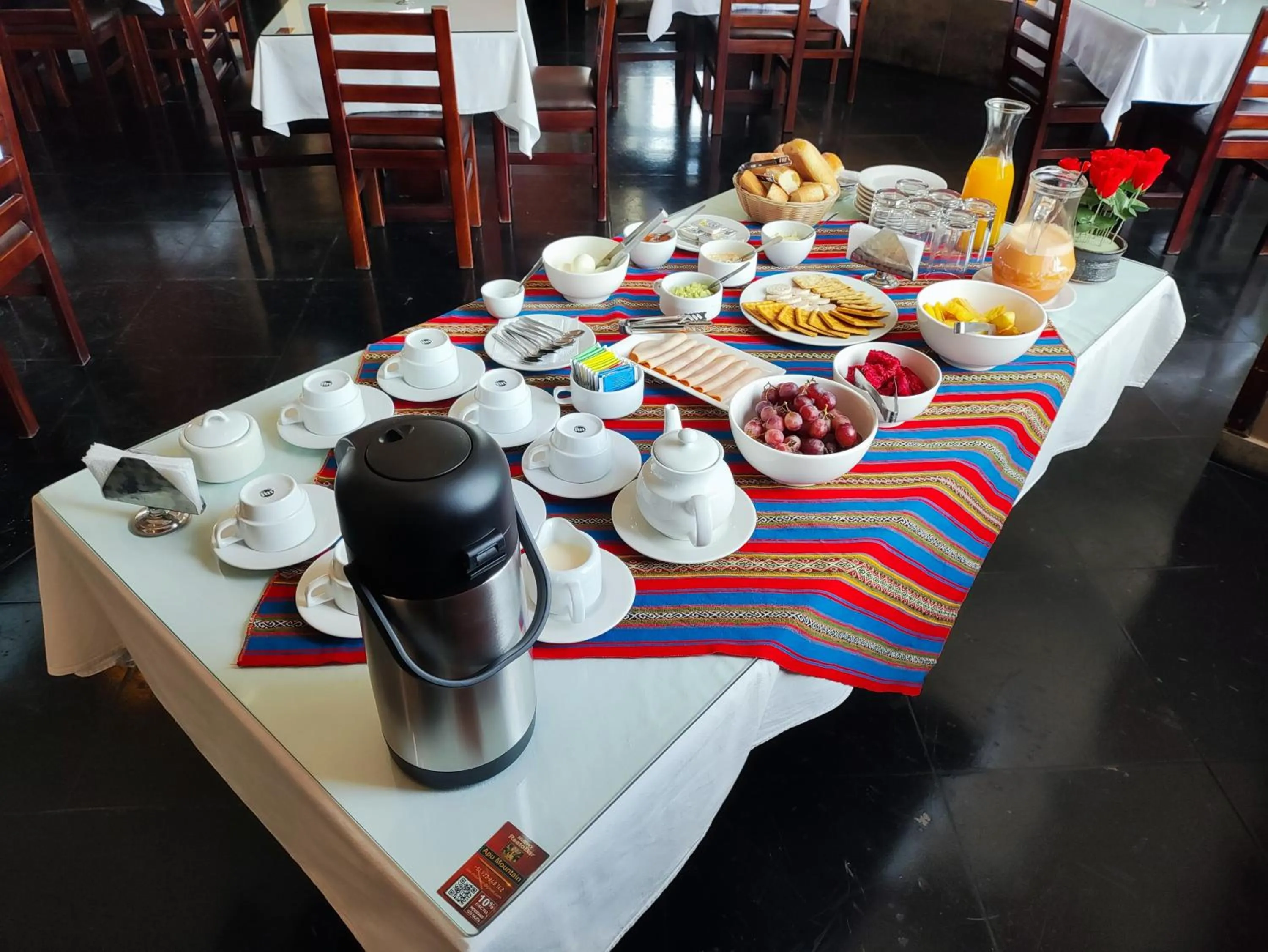 Breakfast in APU MOUNTAIN LODGE CUSCO