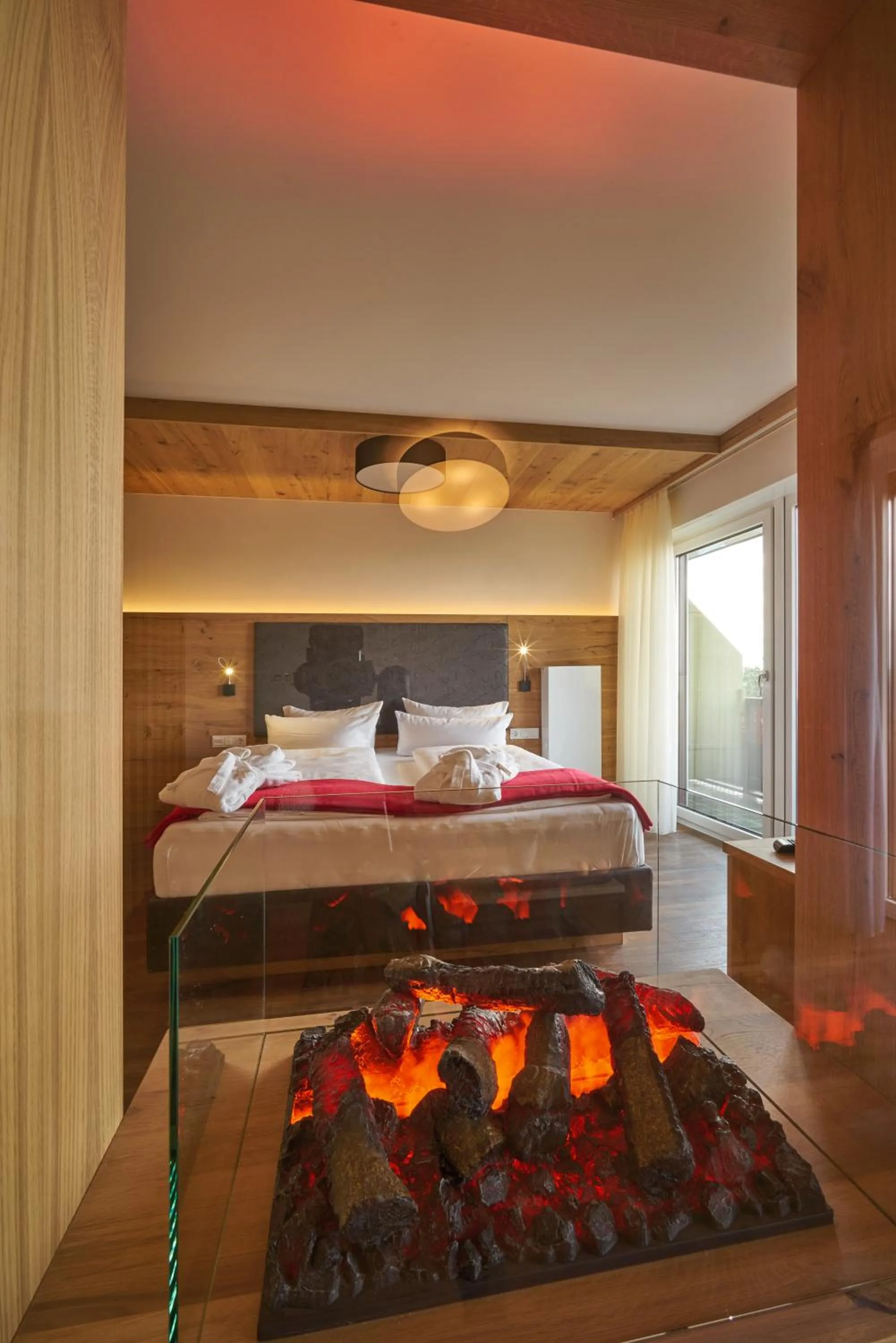 Balcony/Terrace, Bed in Wellnesshotel Zum Koch