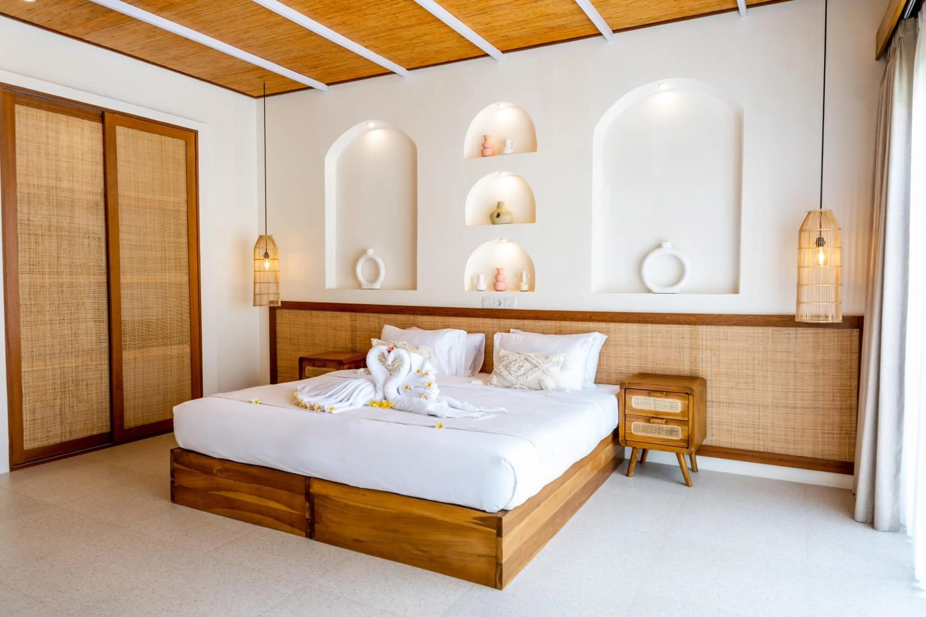 Bed in Shanti Boutique Retreat