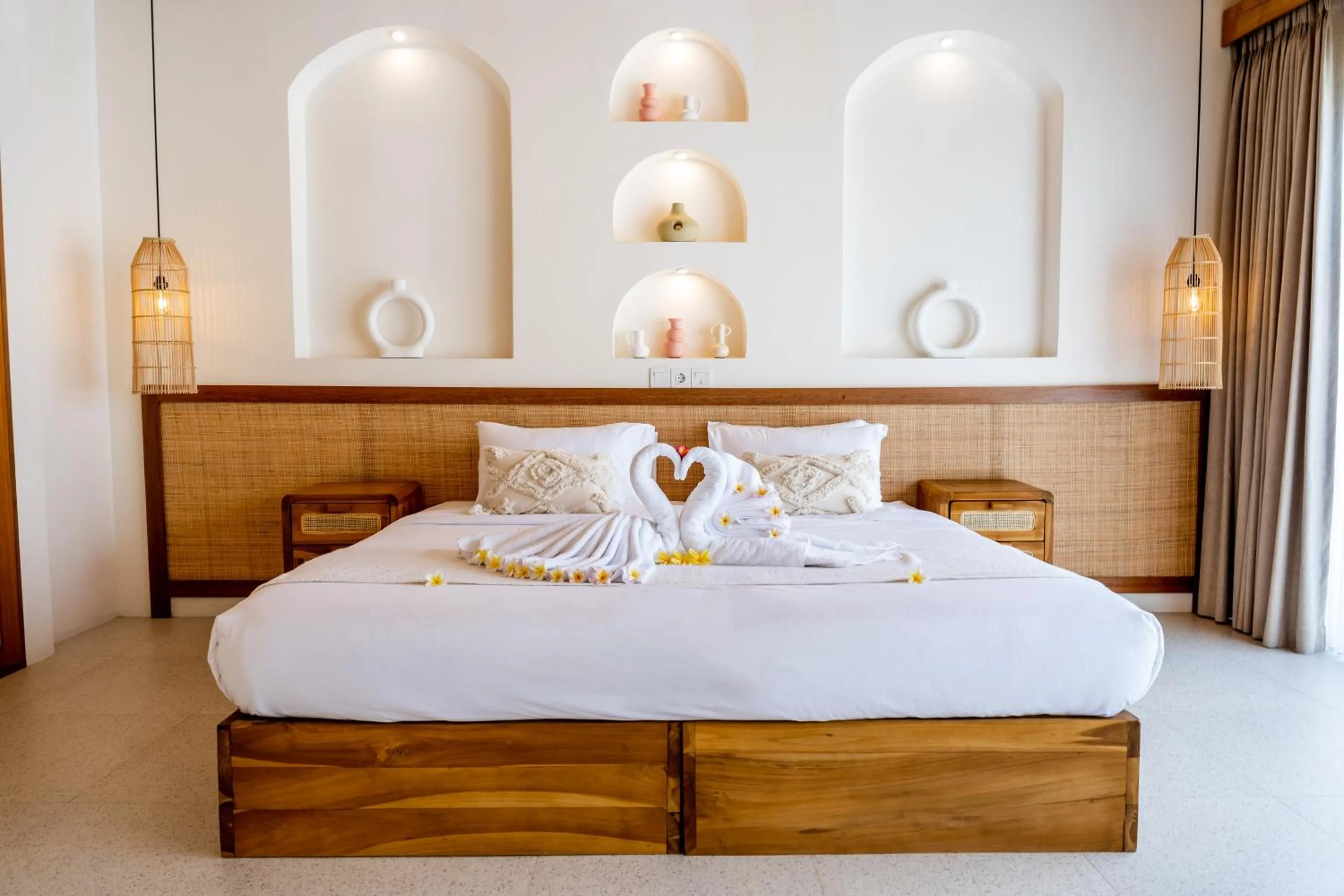 Bed in Shanti Boutique Retreat