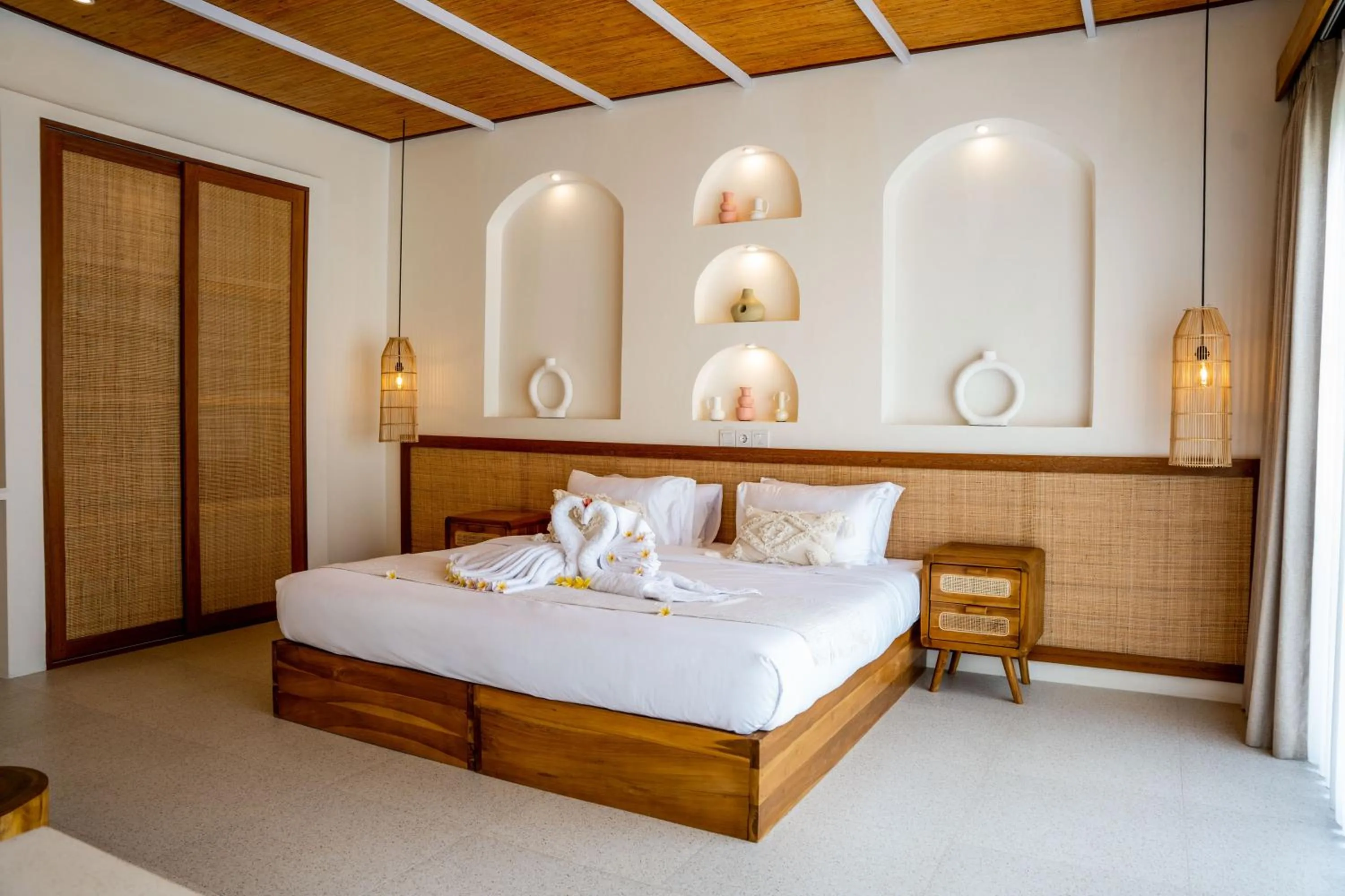 Bed in Shanti Boutique Retreat