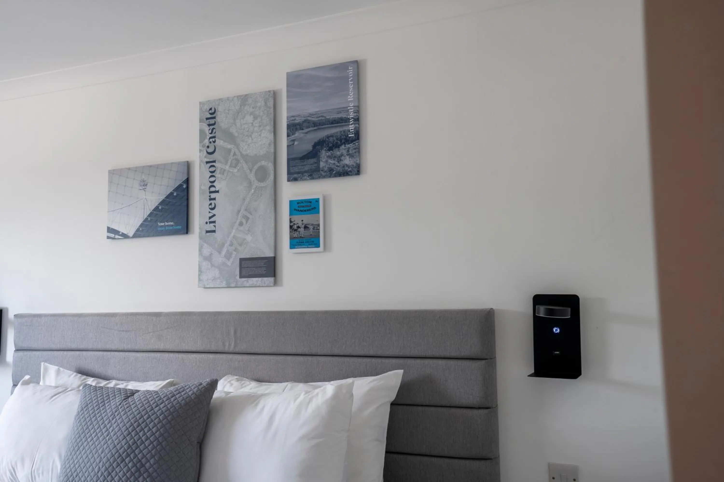 Bed in The Bolton Stadium Hotel, a member of Radisson Individuals