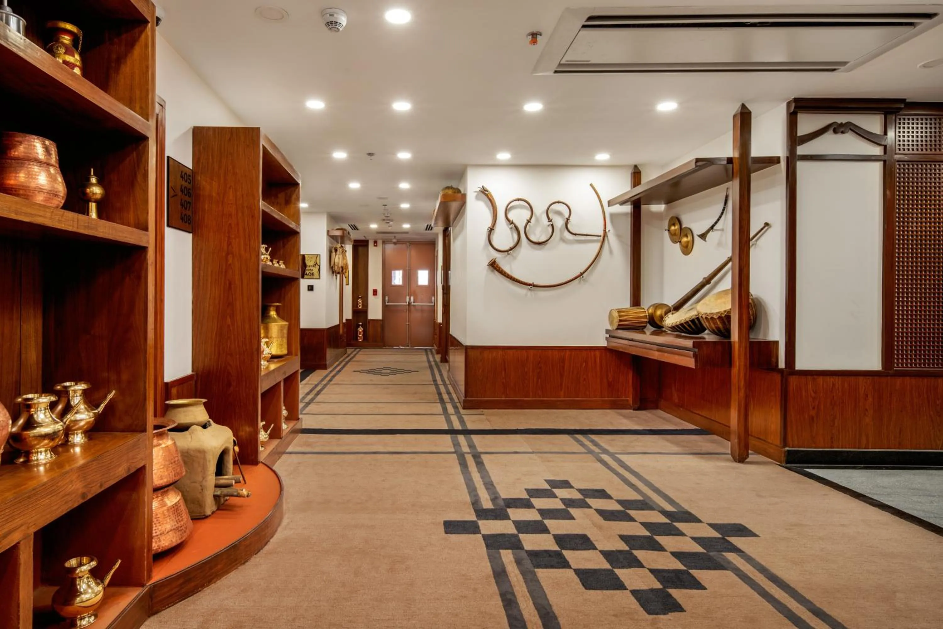 Decorative detail in Varnabas Museum Hotel