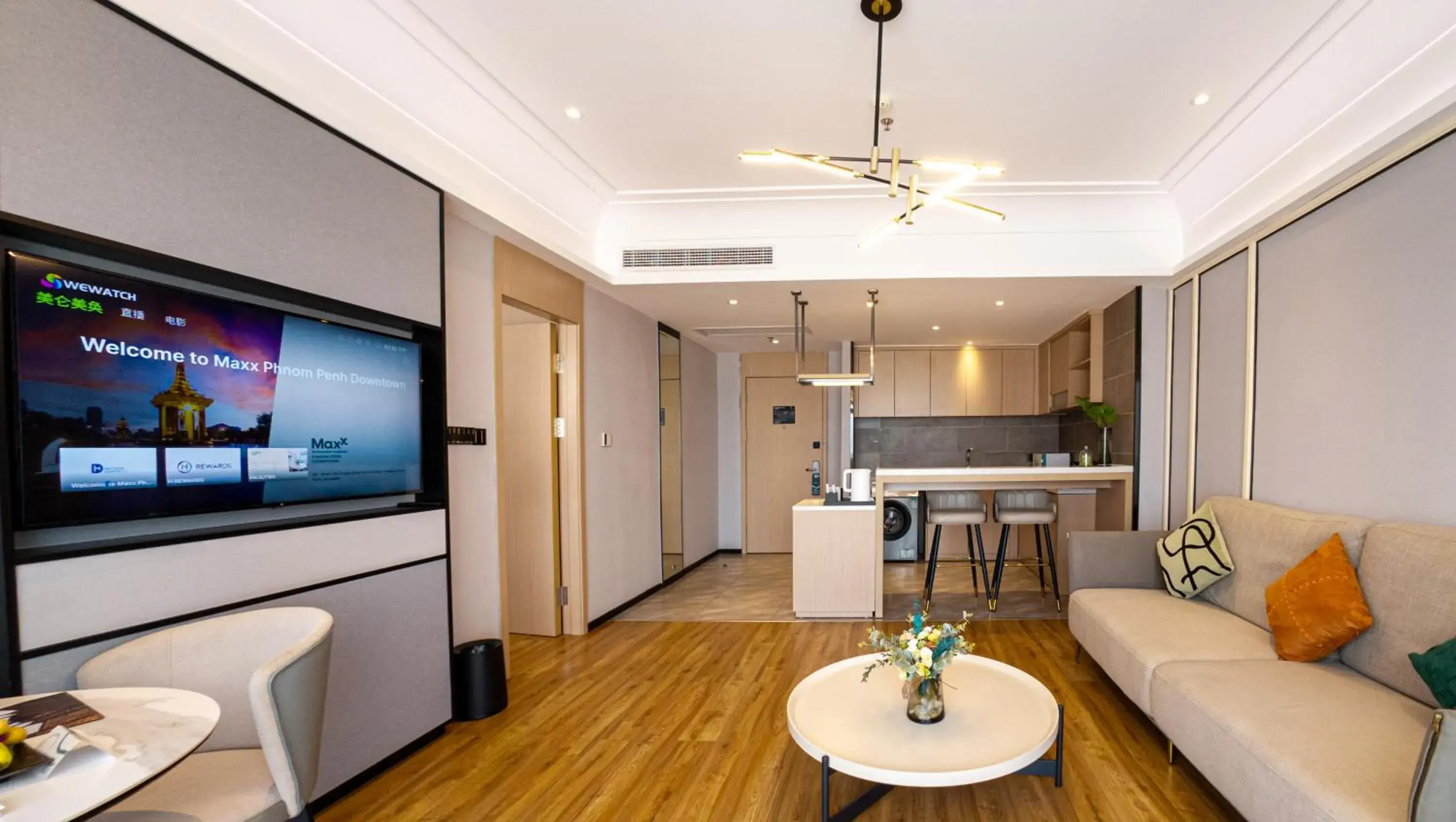 Living room in Maxx Phnom Penh Downtown By H World Living room in Maxx Phnom Penh Downtown By H World