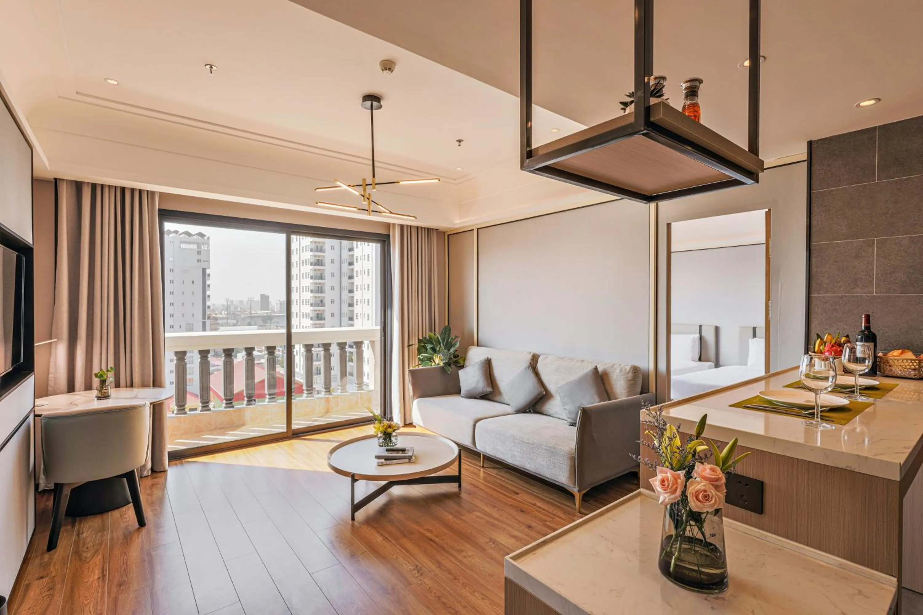 Living room in Marco Polo Hotel