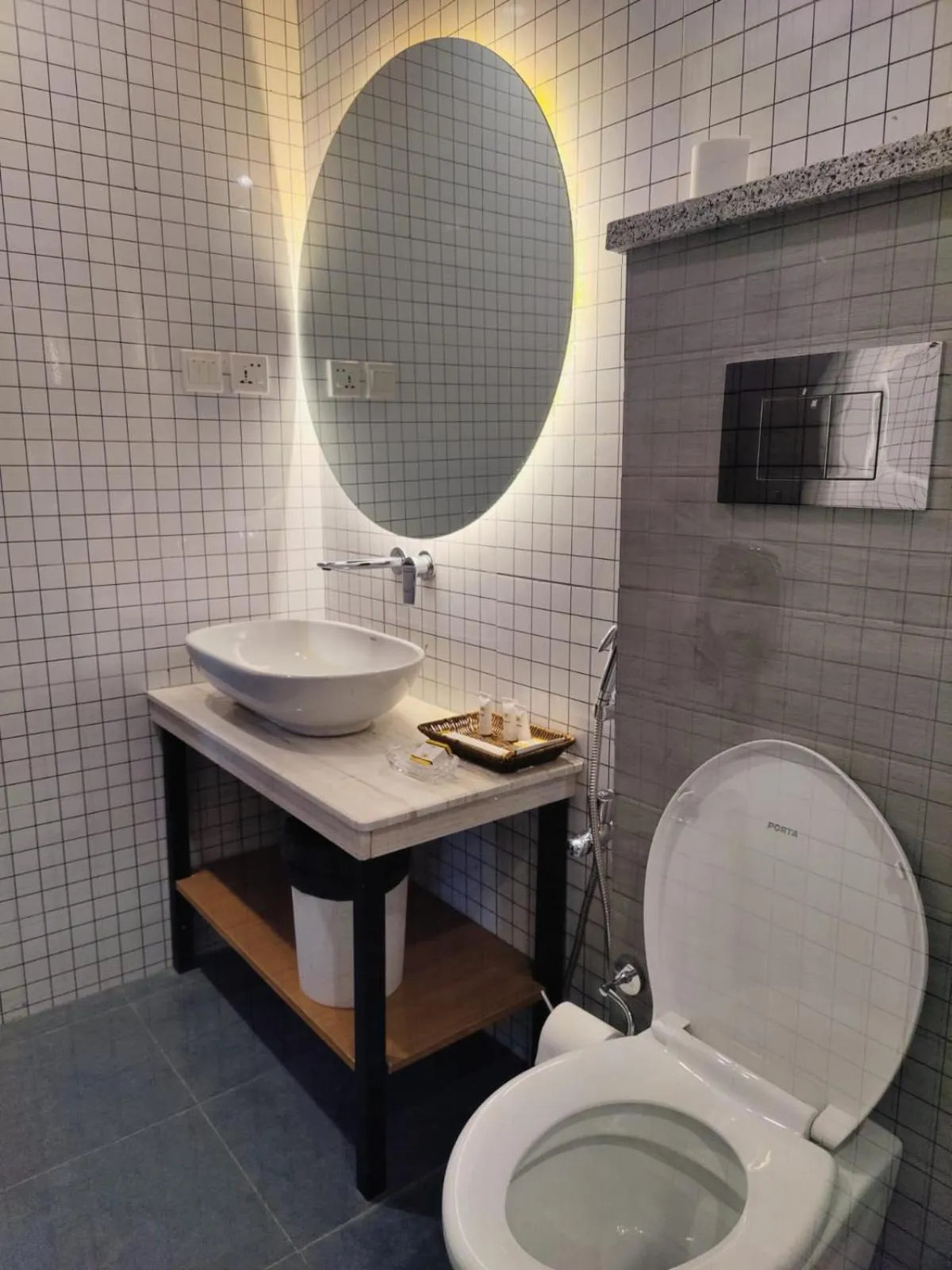 Bathroom in Sky Lodge Hotel