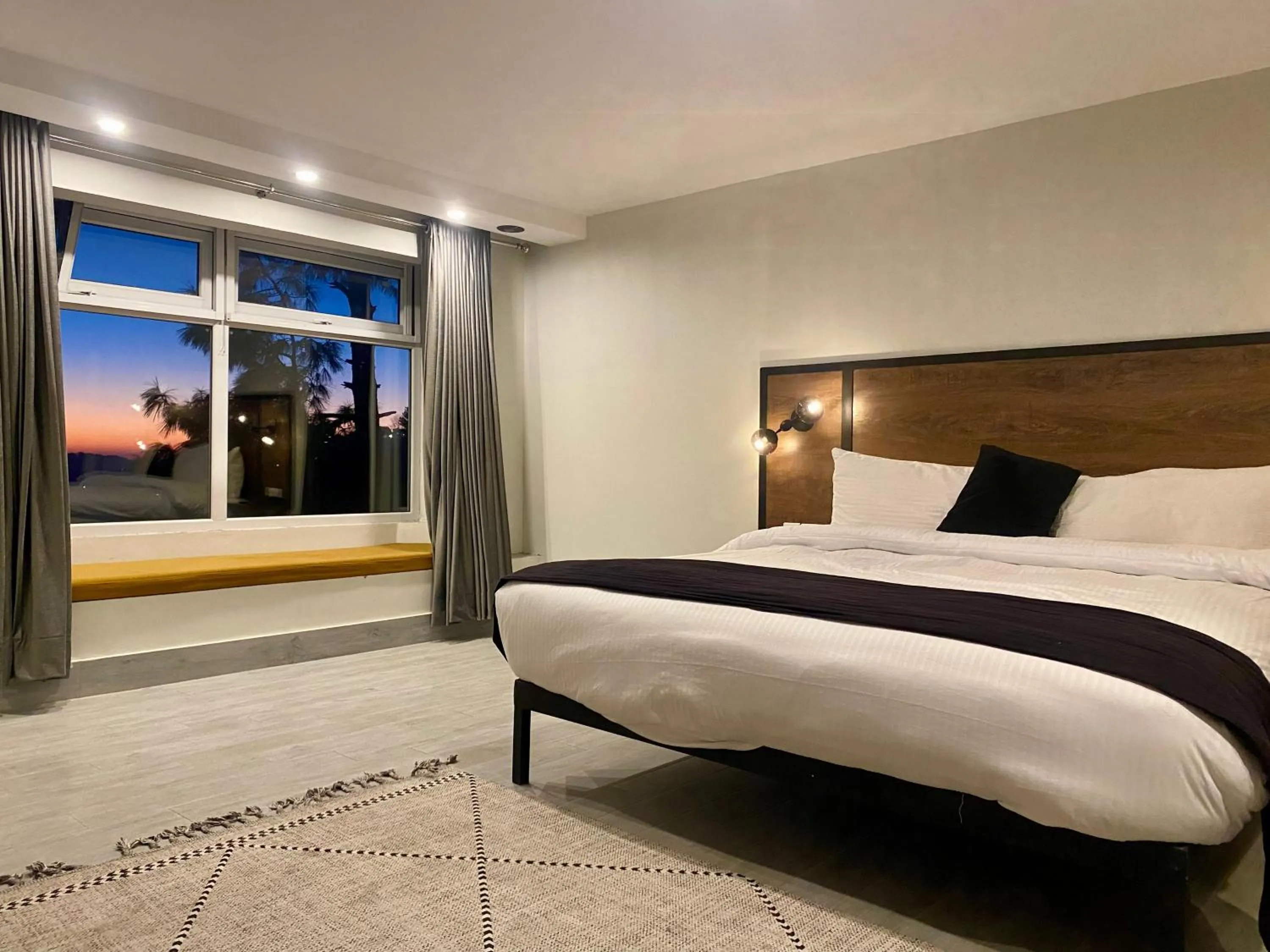 Bedroom in Sky Lodge Hotel