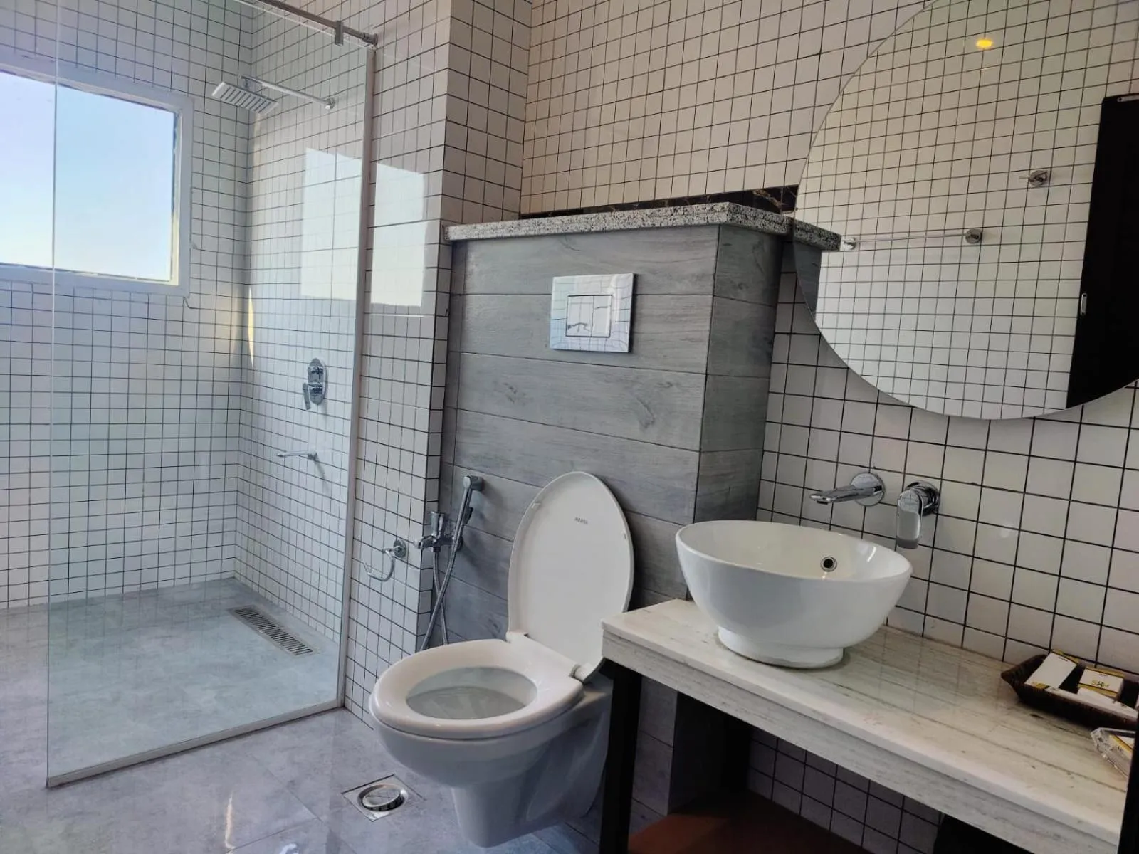 Bathroom in Sky Lodge Hotel