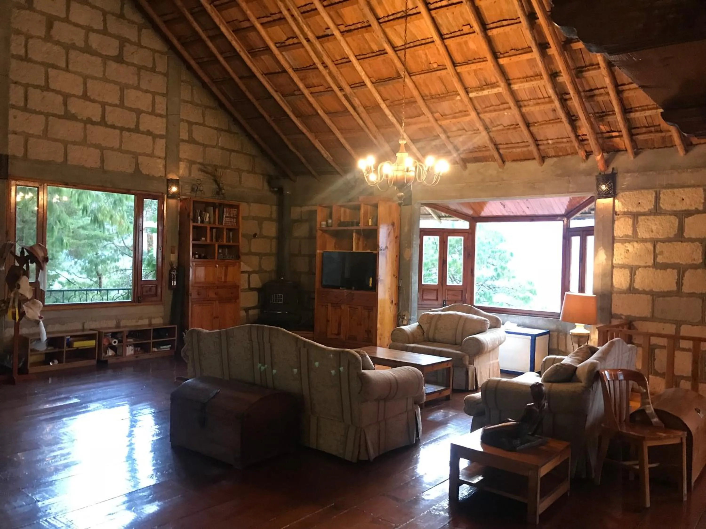 Living room in Cabañas 5 Pinos