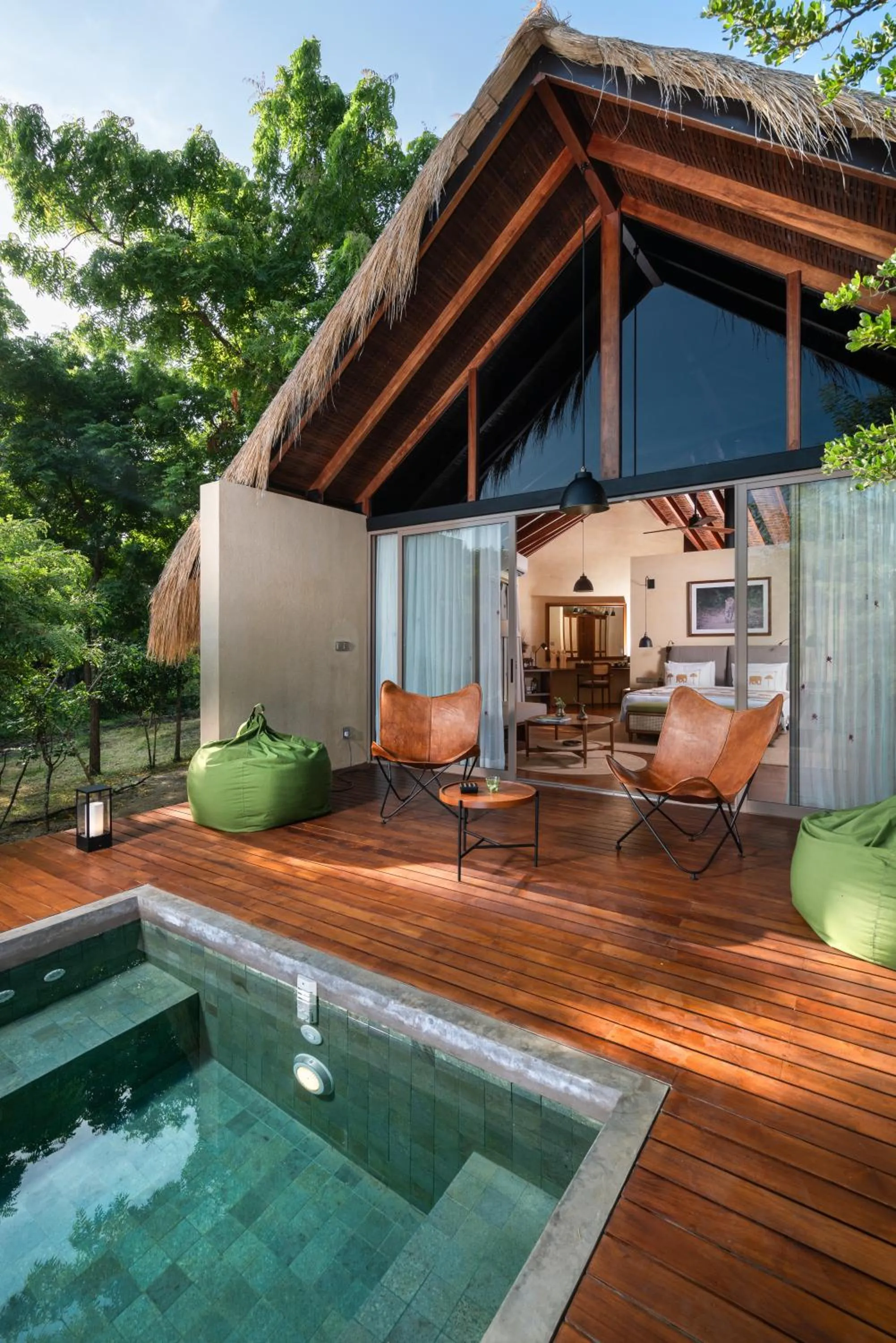 Balcony/Terrace in Taru Villas Villu - Wilpattu