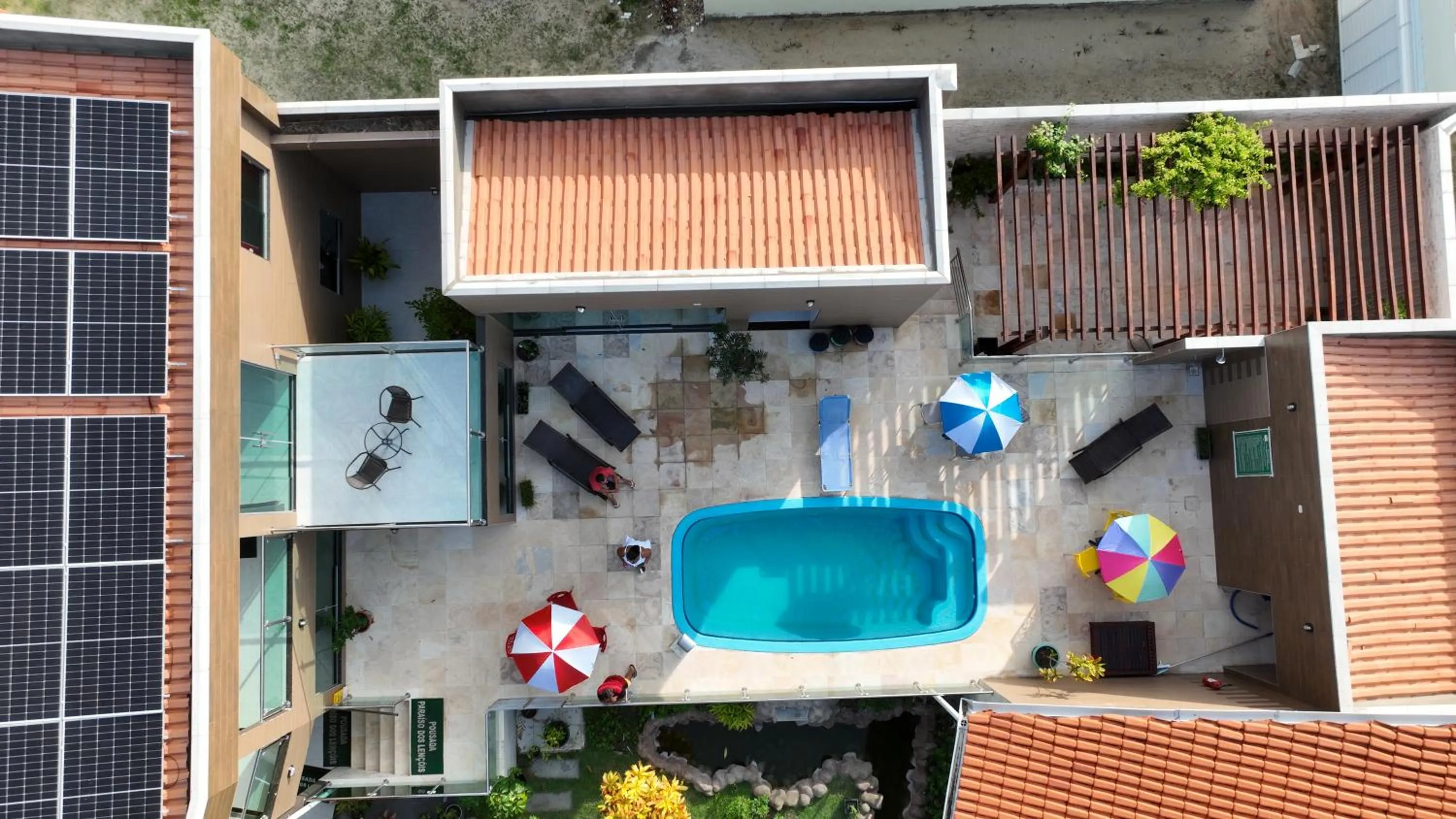 Swimming pool in Pousada Paraíso dos Lençóis