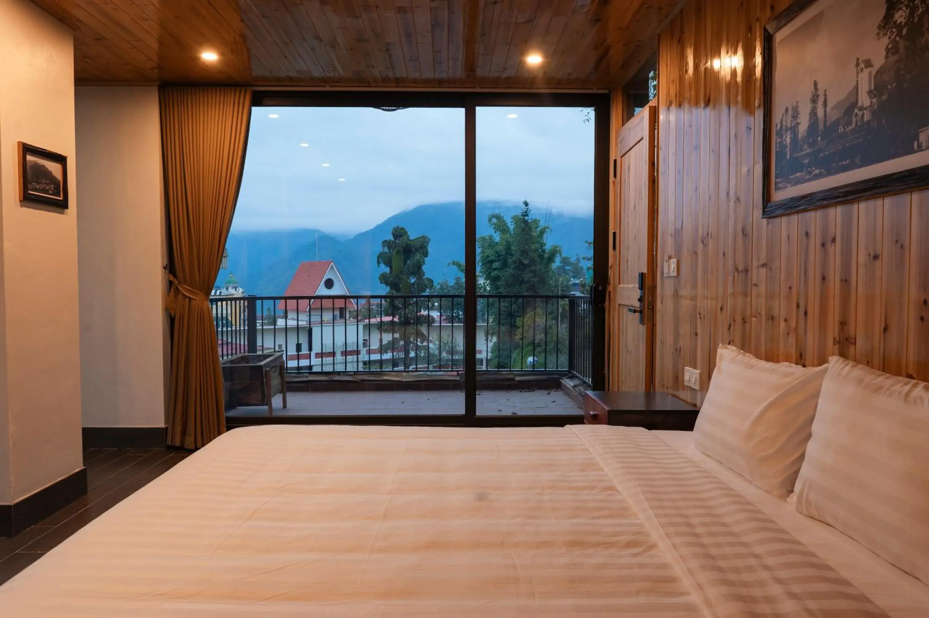 View (from property/room), Bed in Sapa Chill Retreat View (from property/room), Bed in Sapa Chill Retreat
