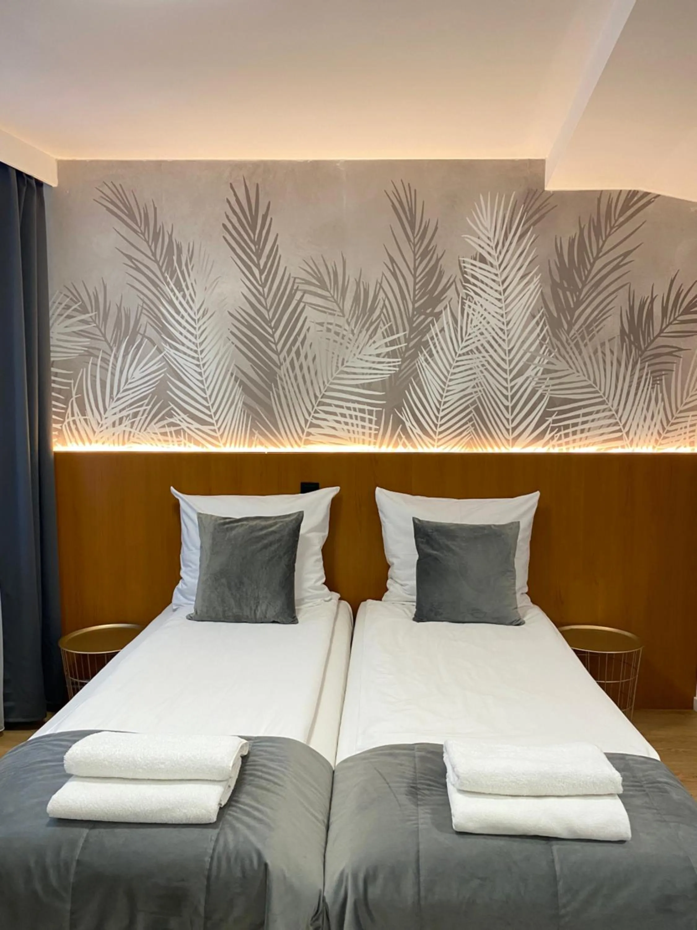 Bed in Cube House Aparthotel