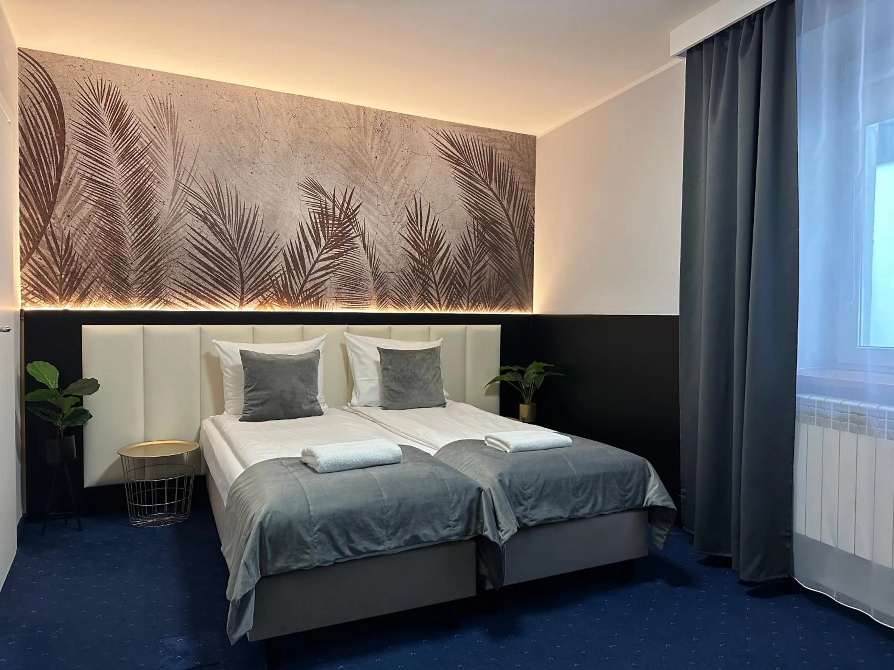 Bed in Cube House Aparthotel