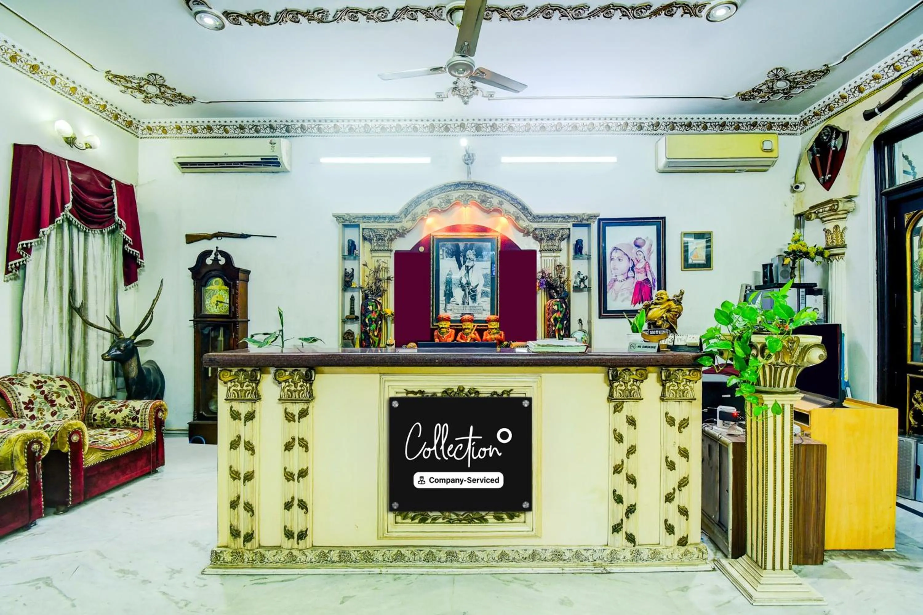 Lobby or reception in Collection O Raja Park Jaipur Formerly Maan Heritage