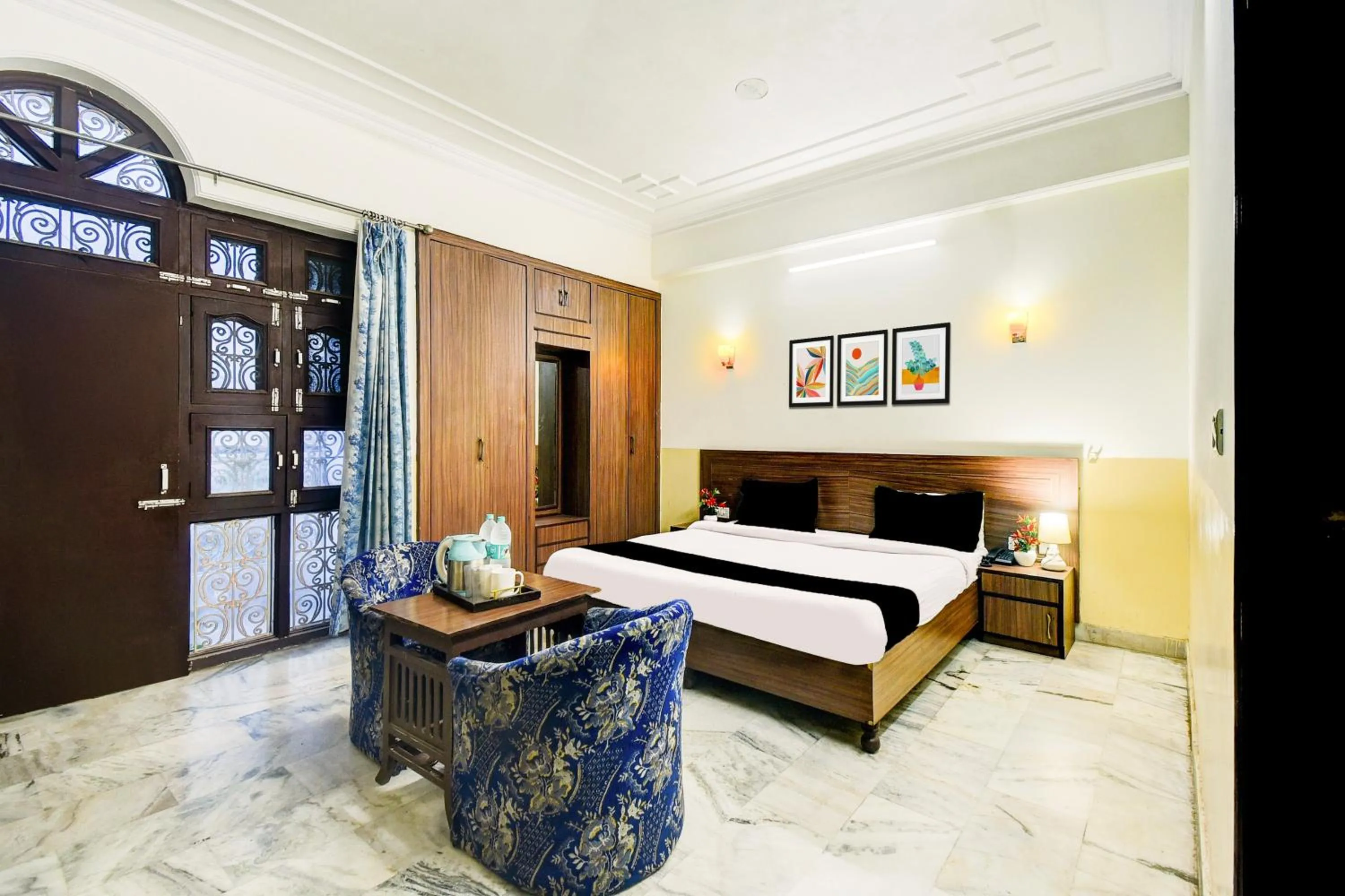 Bedroom, Bed in Collection O Raja Park Jaipur Formerly Maan Heritage