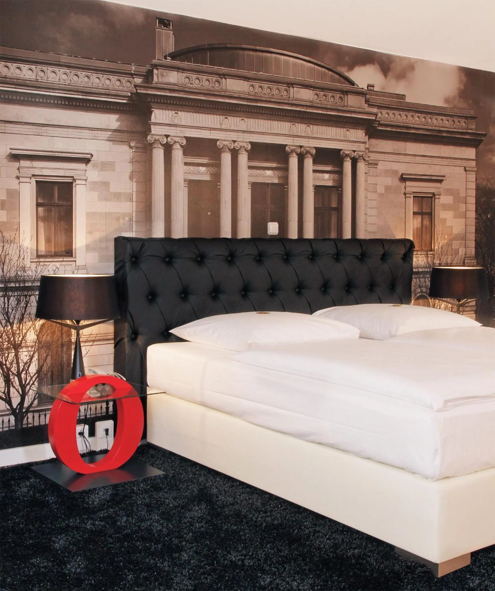 Bed in Hotel im Haus zur Hanse