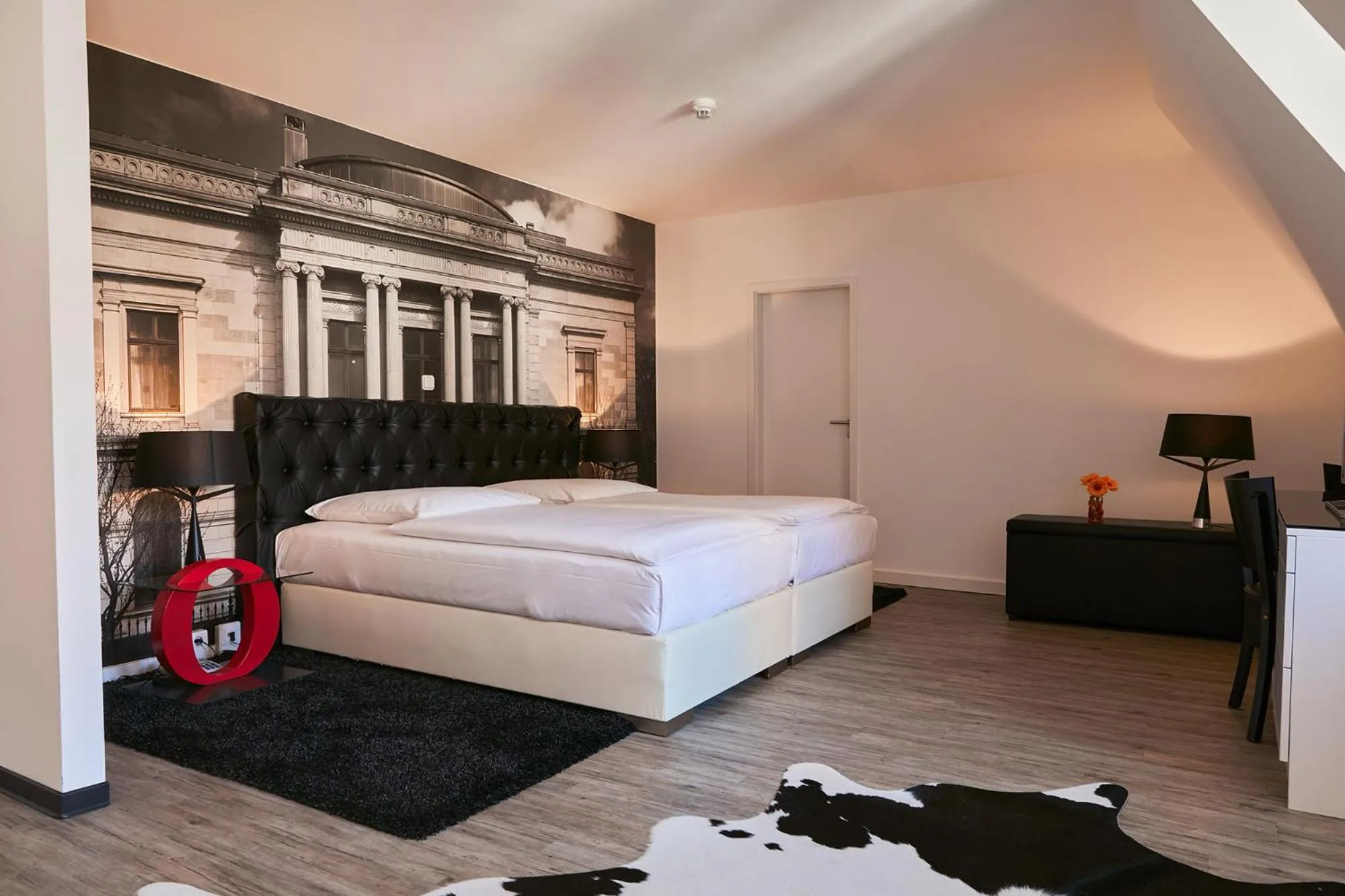 Bed in Hotel im Haus zur Hanse