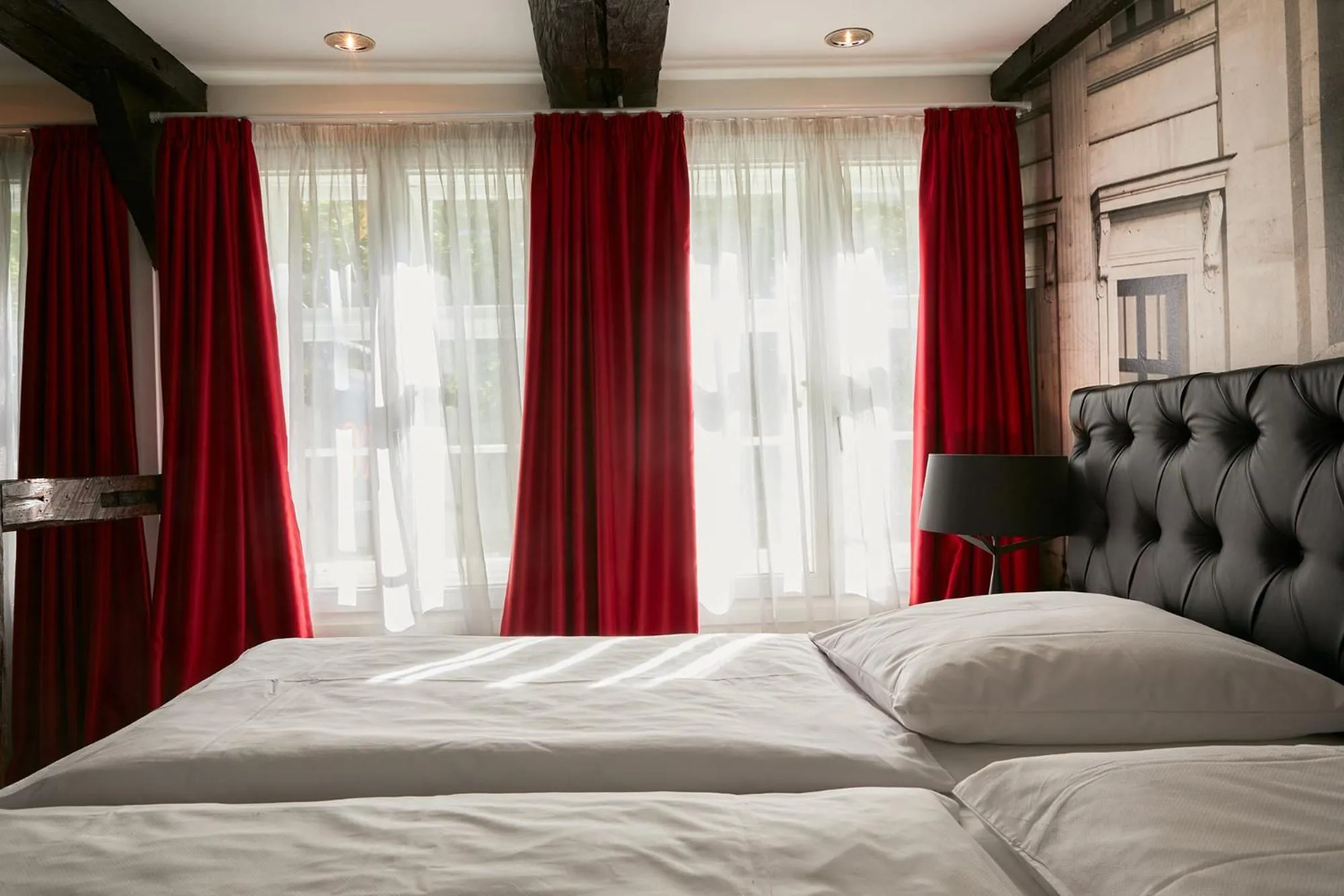 Bed in Hotel im Haus zur Hanse