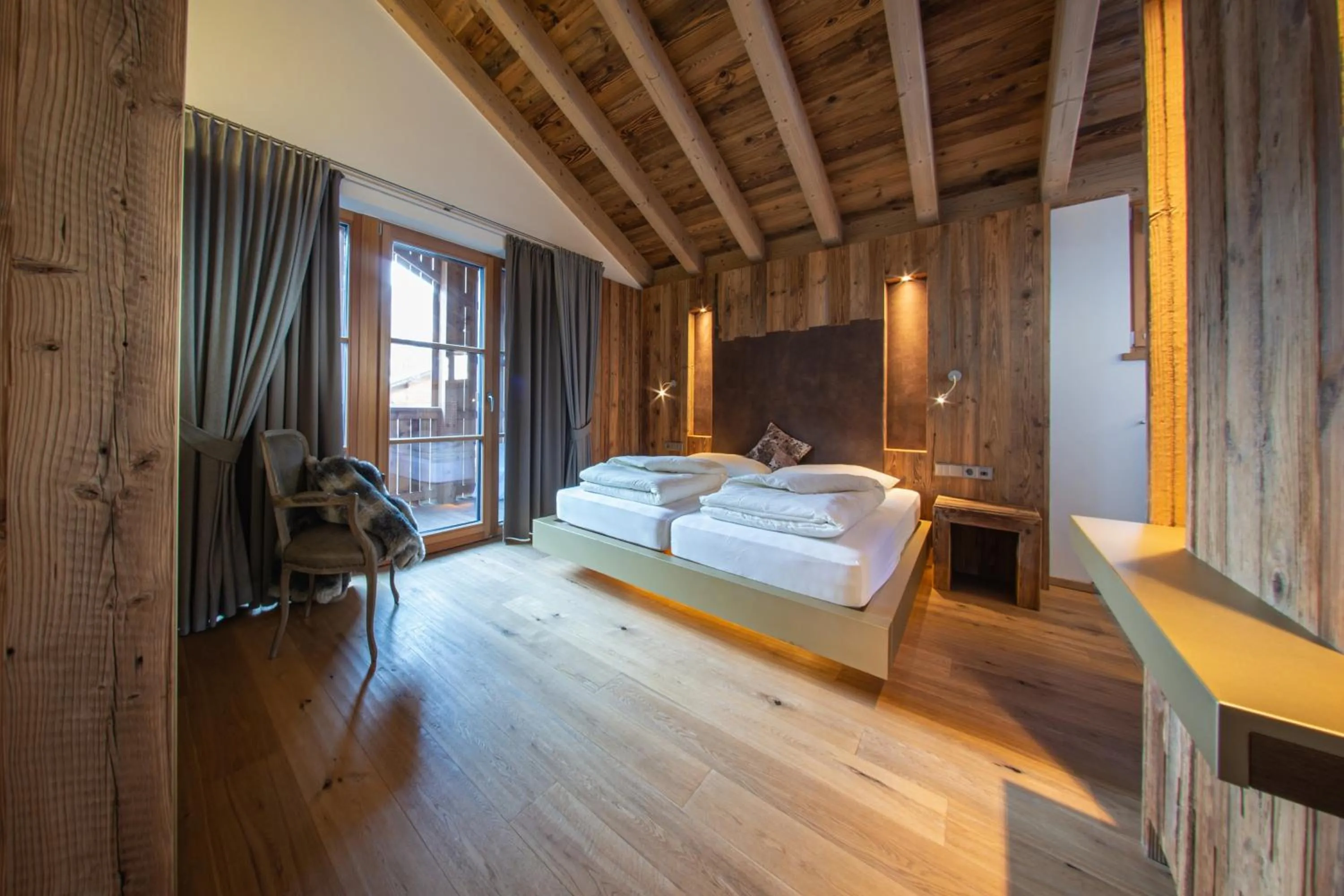 Bed in Mountainlodge Luxalpine