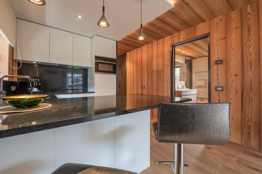 Kitchen or kitchenette in Mountainlodge Luxalpine