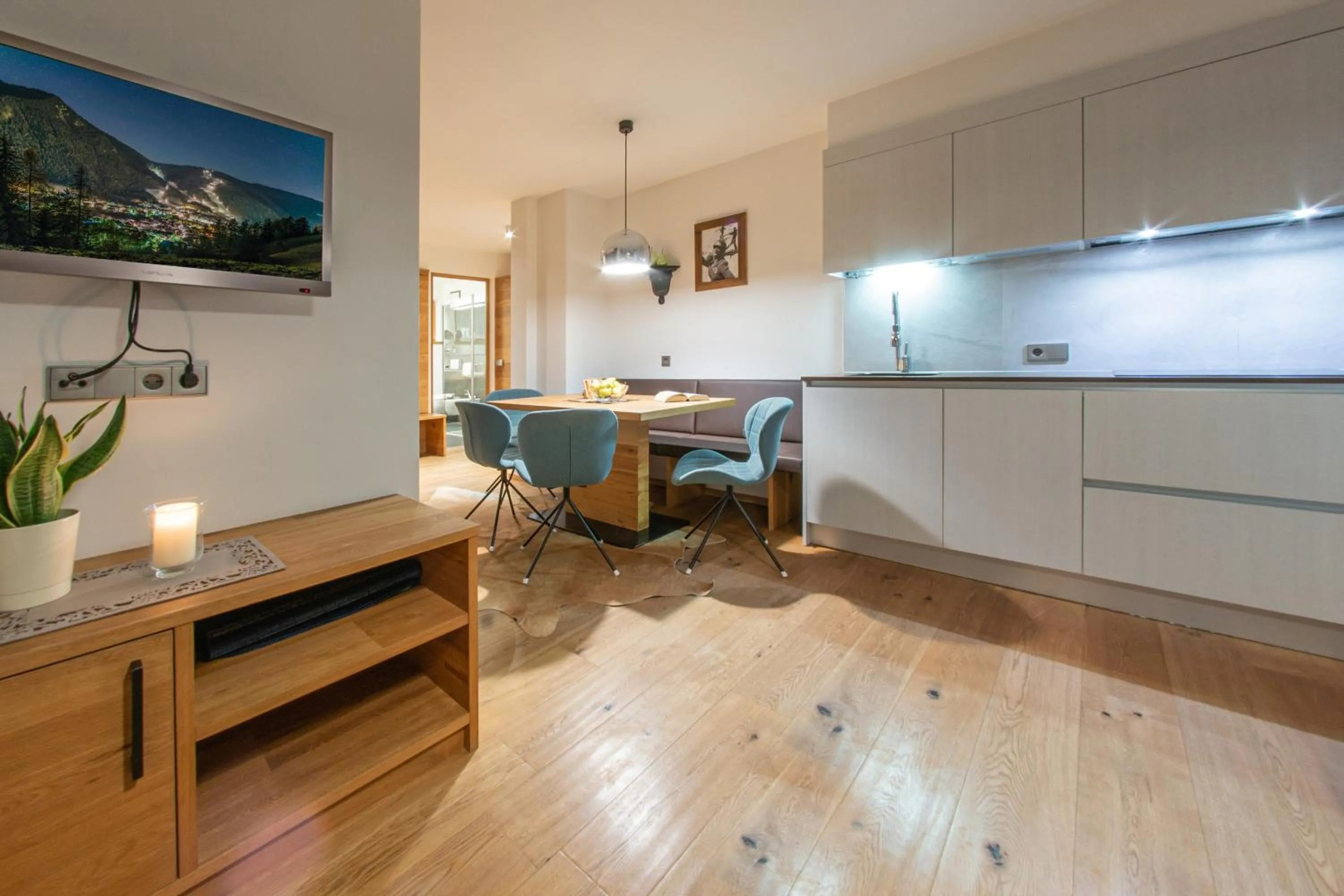 Kitchen or kitchenette in Mountainlodge Luxalpine