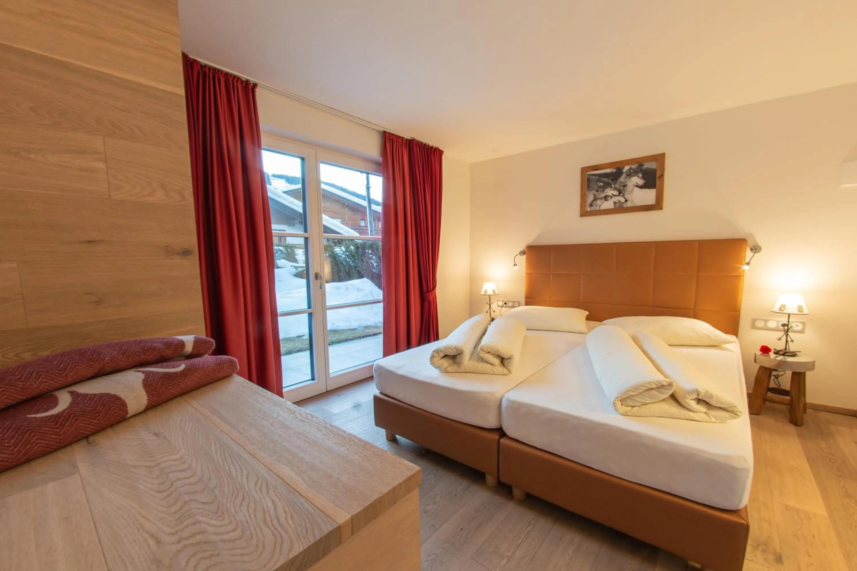 Bed in Mountainlodge Luxalpine