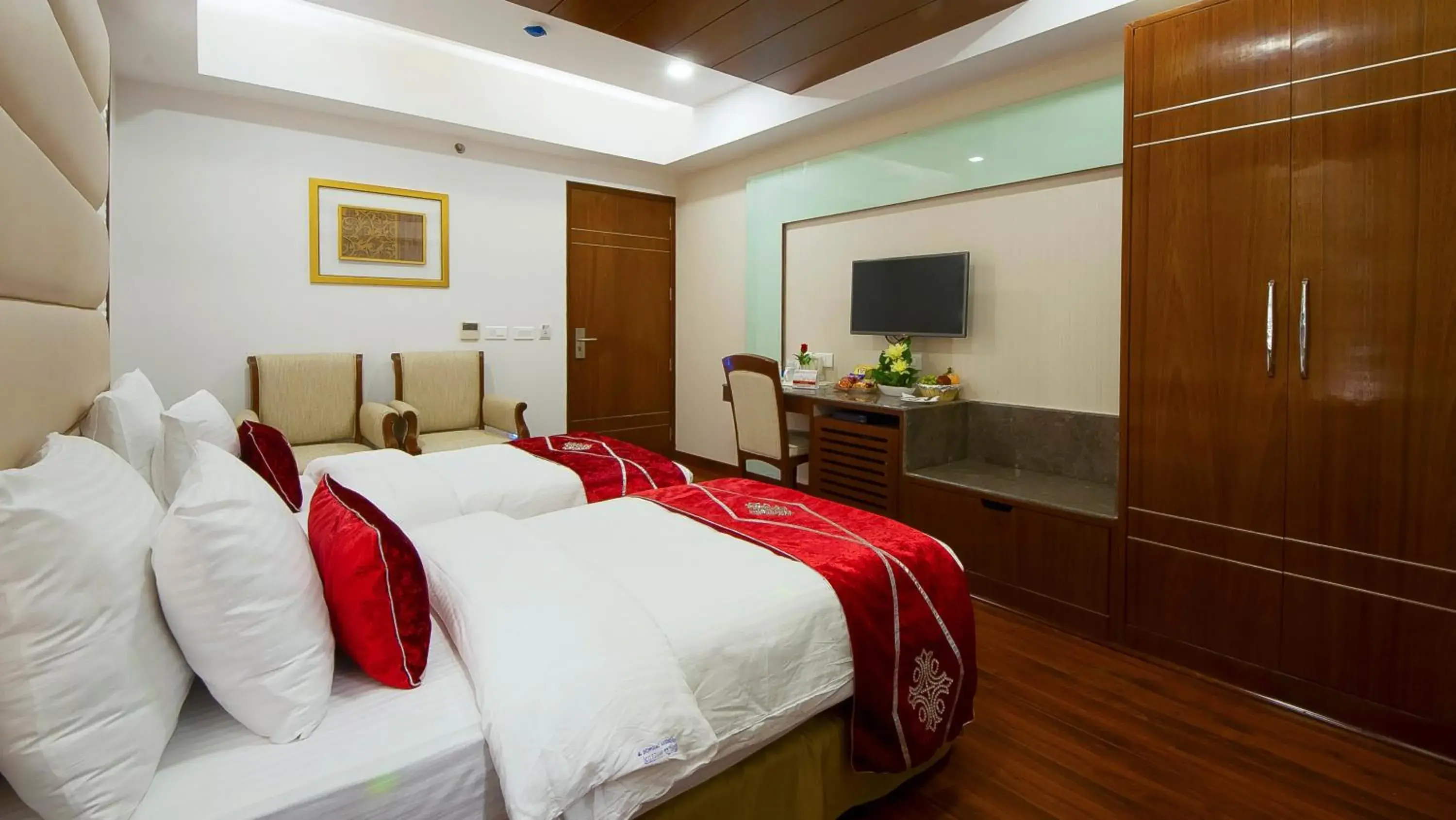 Bed in Hotel Swaran Palace Bed in Hotel Swaran Palace