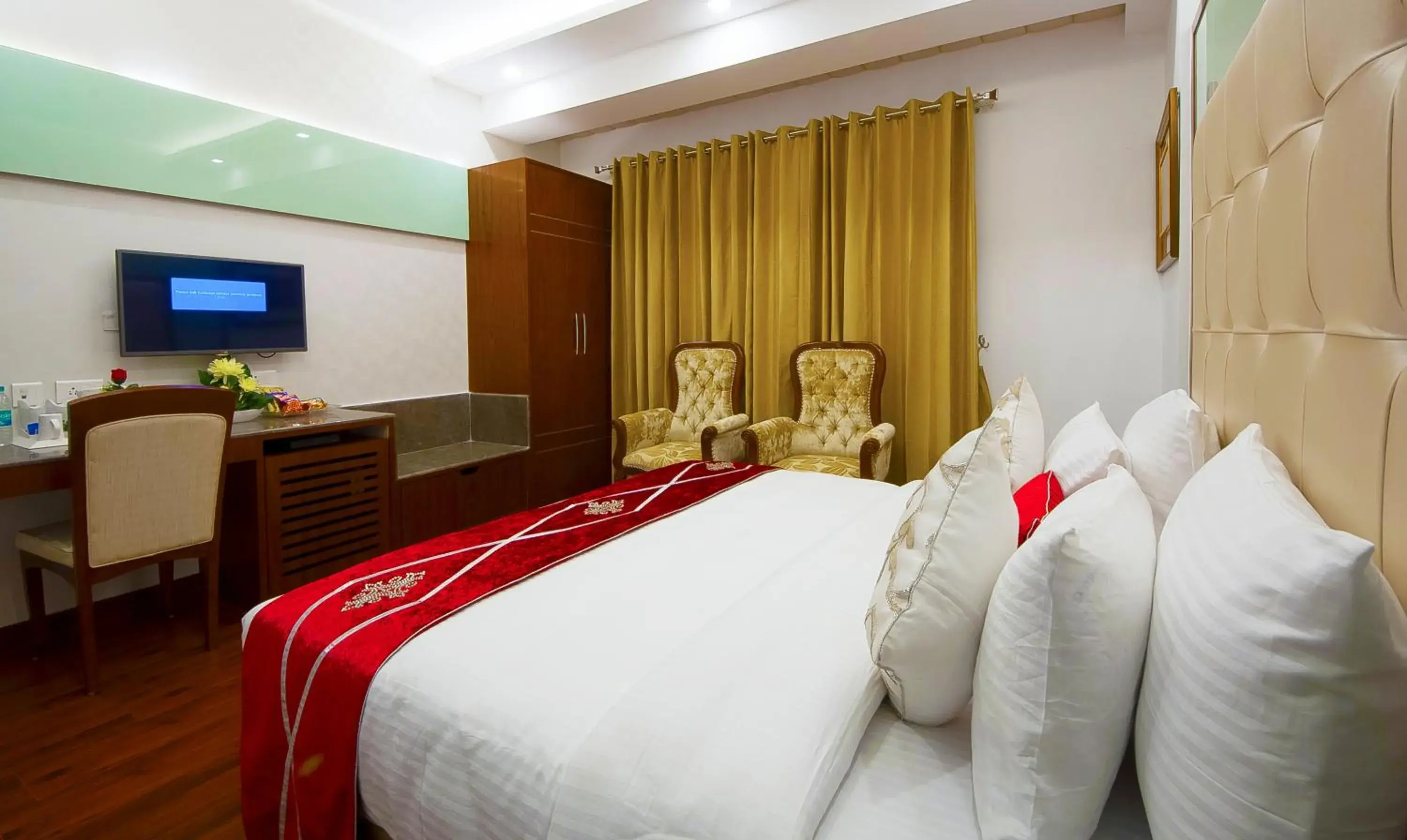 Bed in Hotel Swaran Palace Bed in Hotel Swaran Palace