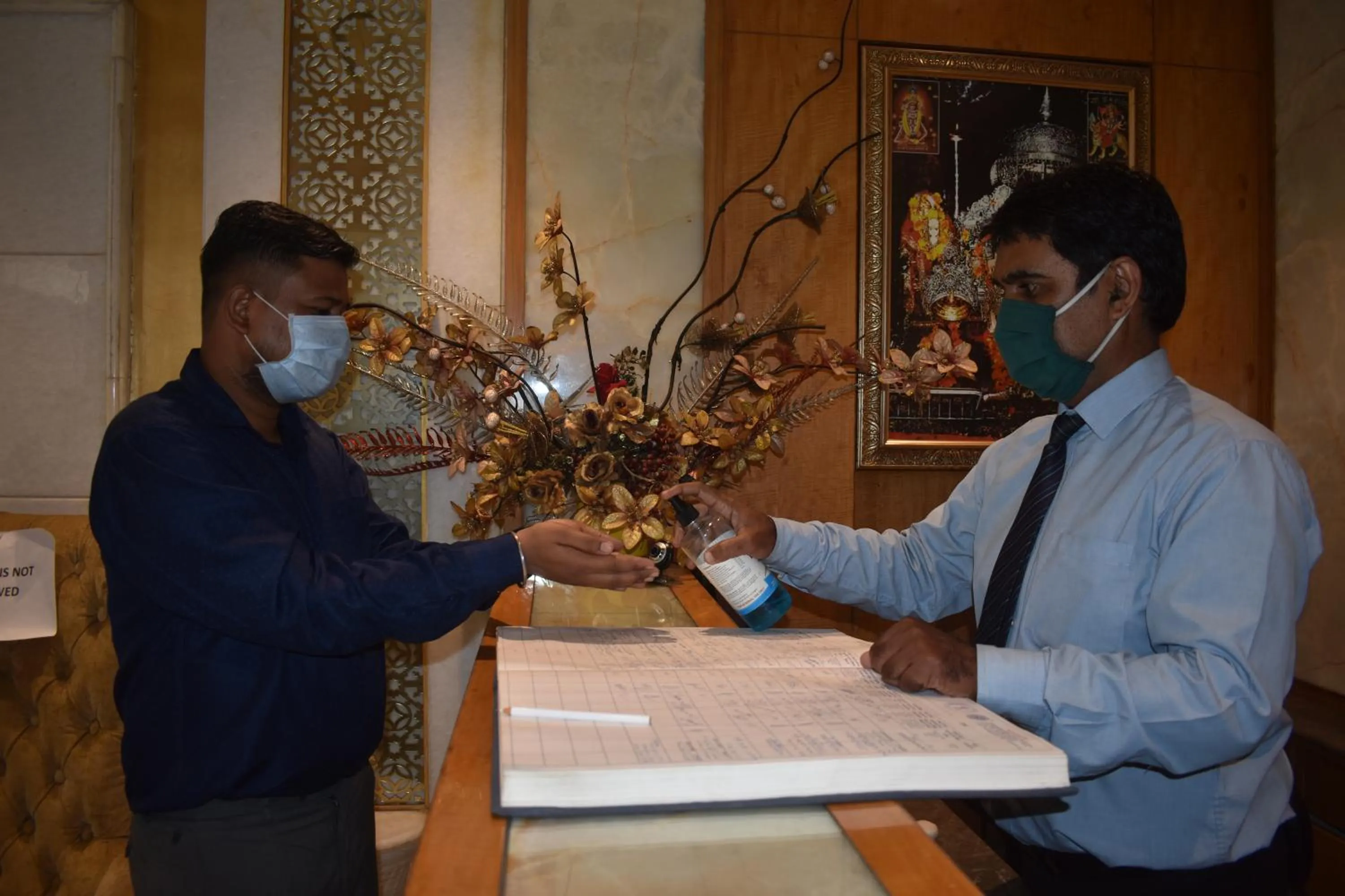 Lobby or reception in Hotel Swaran Palace