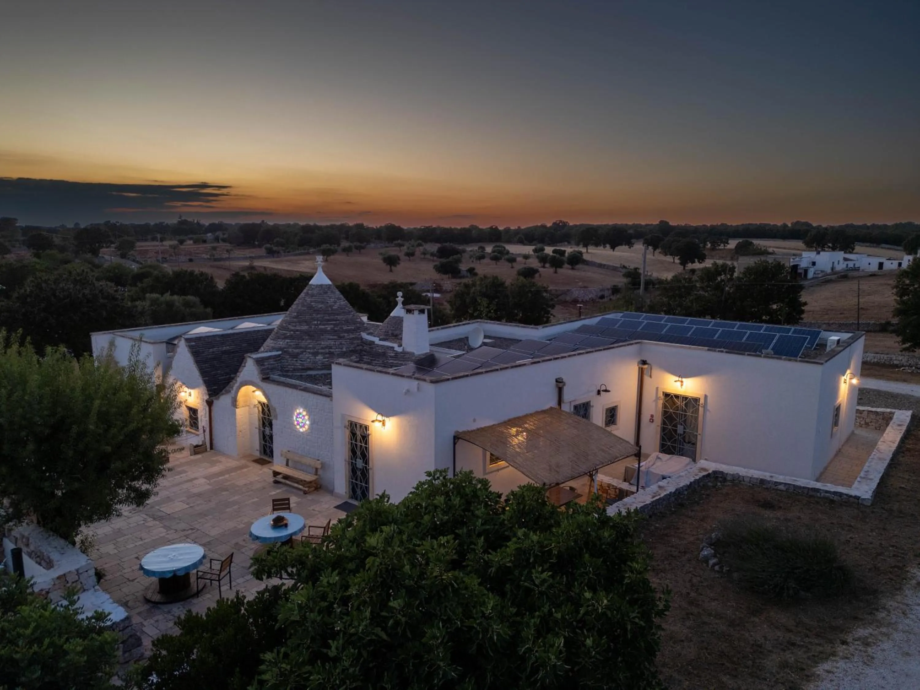 Sunset in Trullo Dimora Podere Papilio