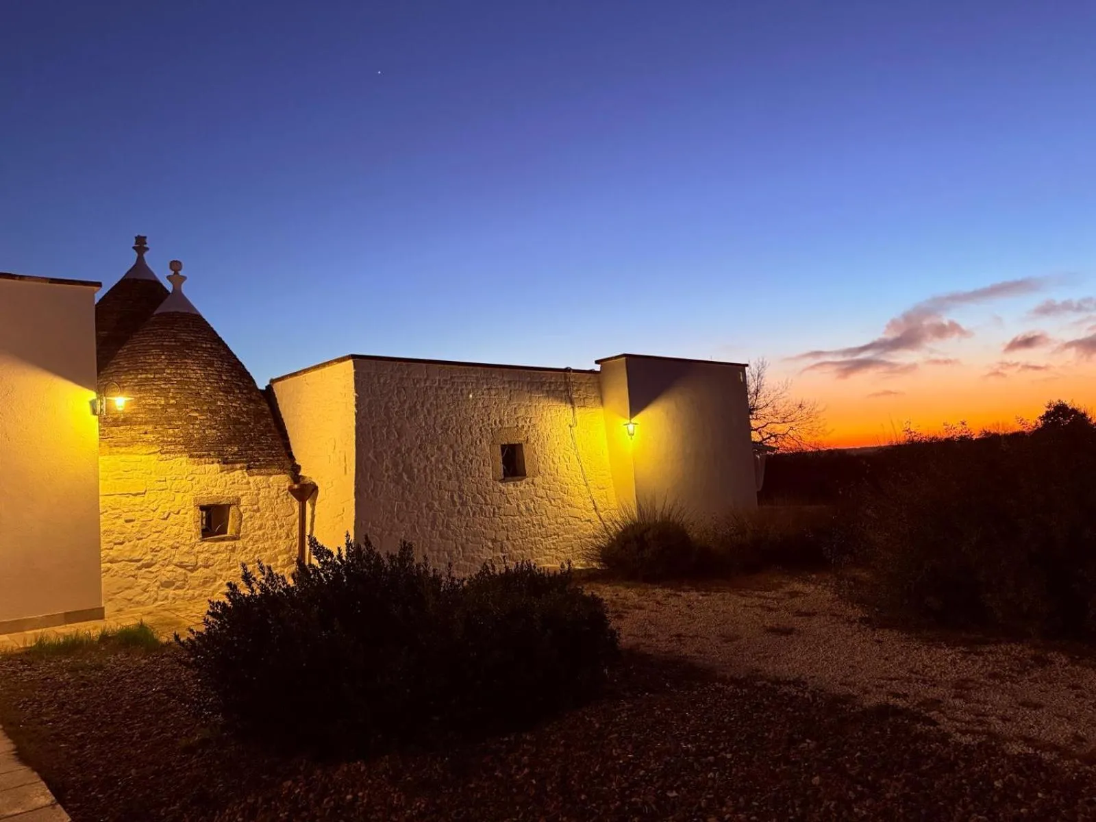 Sunset in Trullo Dimora Podere Papilio