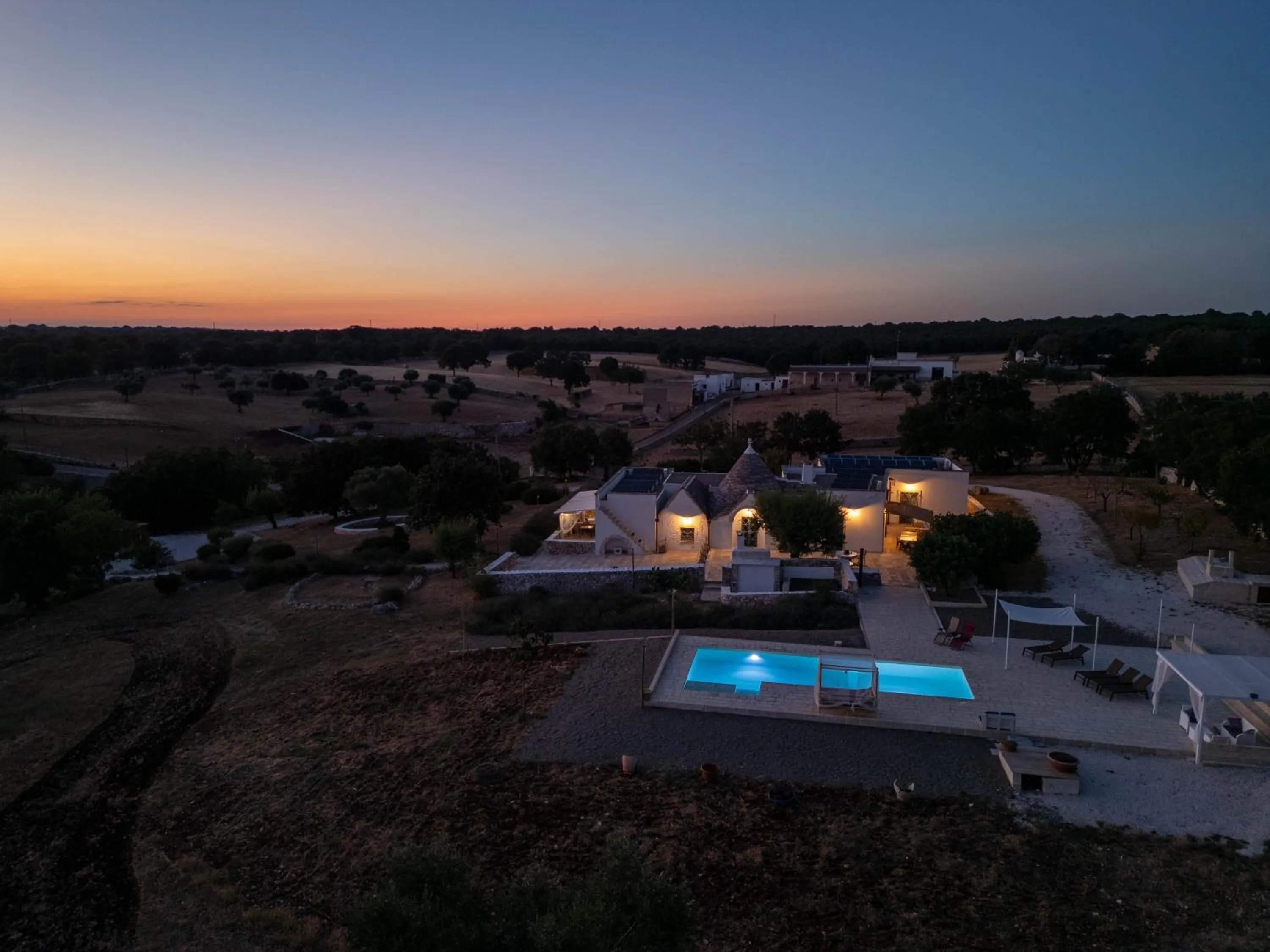 Sunset in Trullo Dimora Podere Papilio