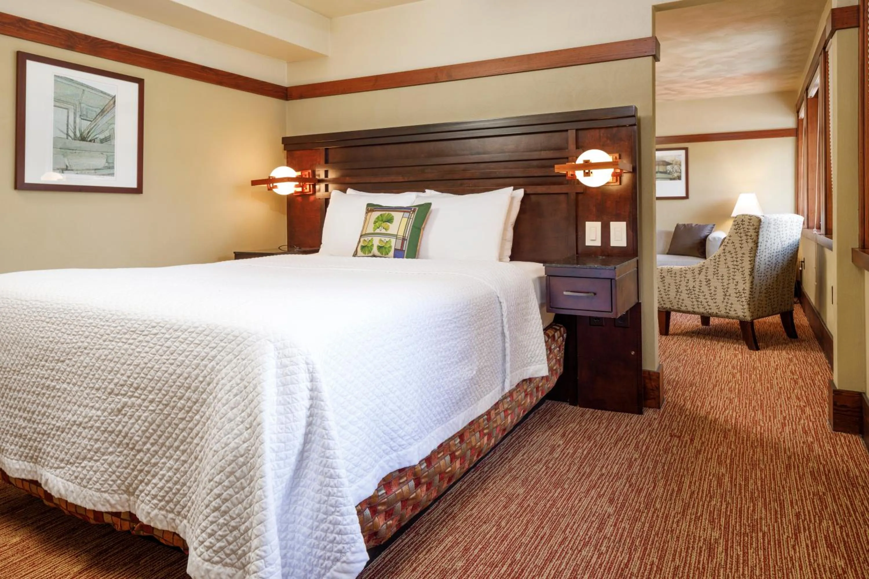 Bed in The Historic Park Inn Hotel