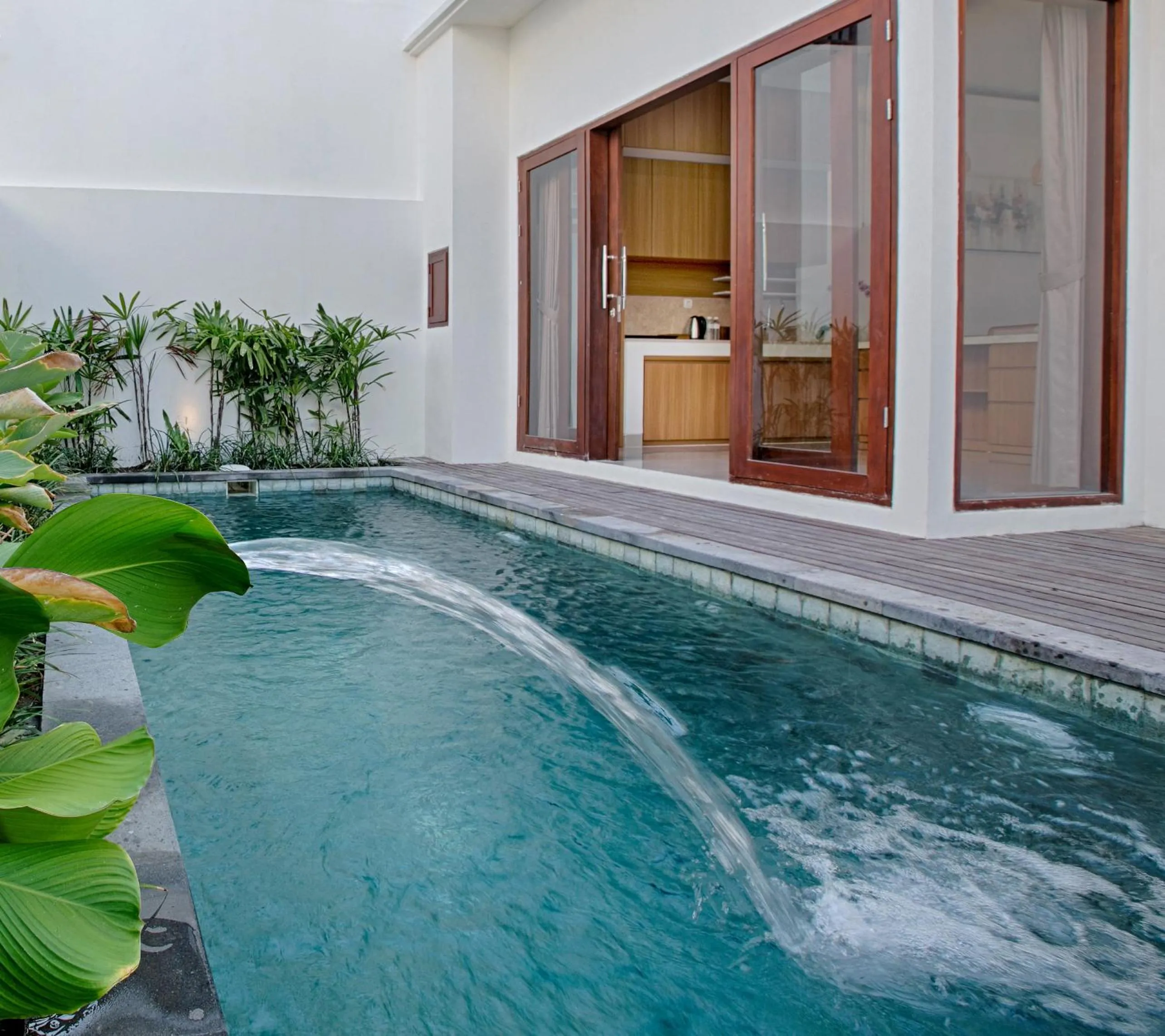Pool view in Taman Seminyak Suites