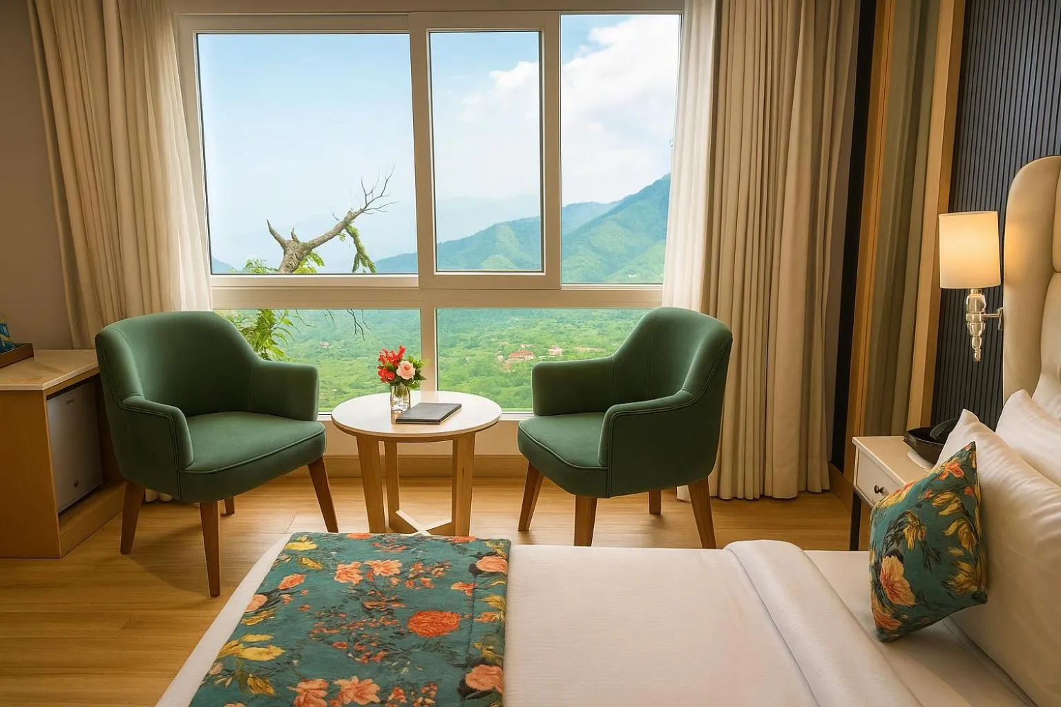 Bed in Hotel Rockland Residency